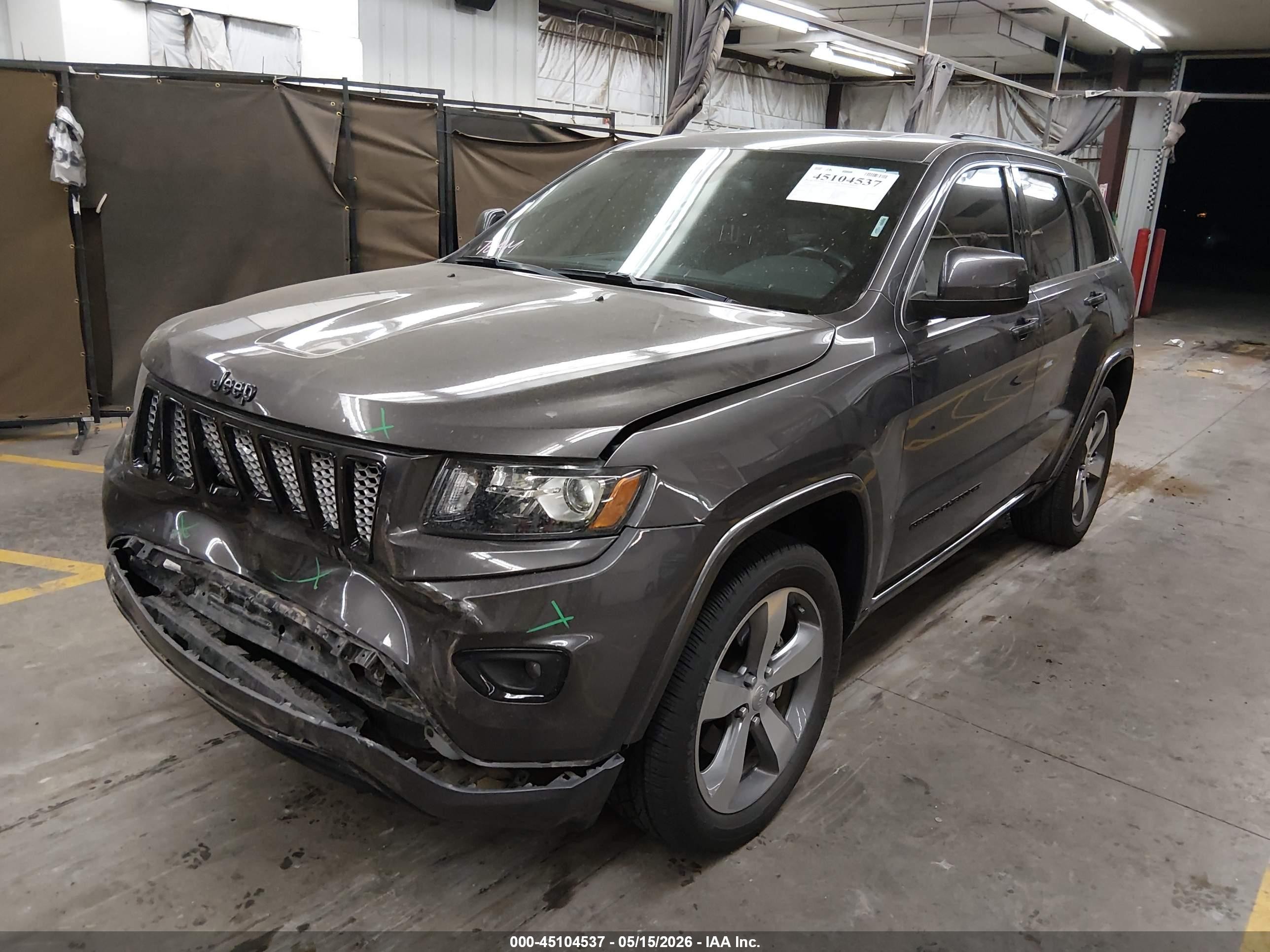 2015 Jeep Grand Cherokee Altitude Gray vin: 1C4RJEAG6FC914922