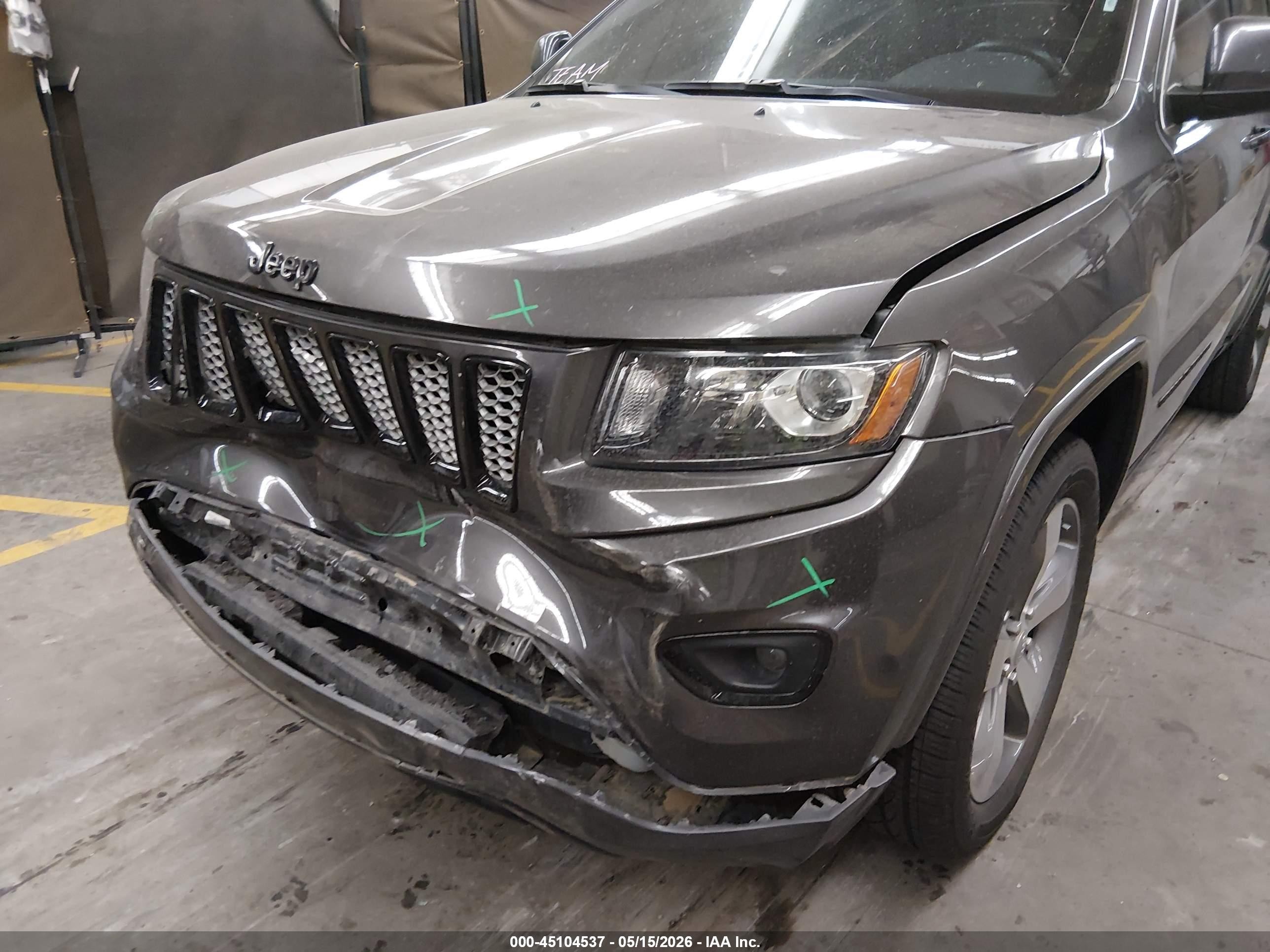 2015 Jeep Grand Cherokee Altitude Gray vin: 1C4RJEAG6FC914922