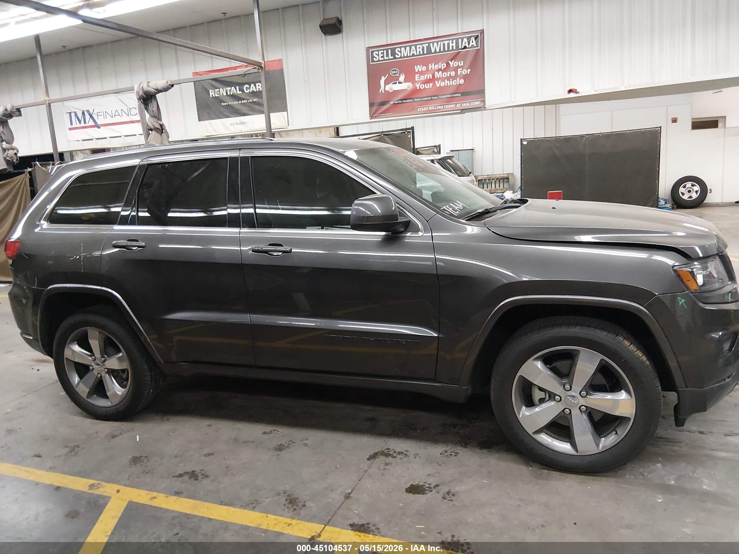 2015 Jeep Grand Cherokee Altitude Gray vin: 1C4RJEAG6FC914922