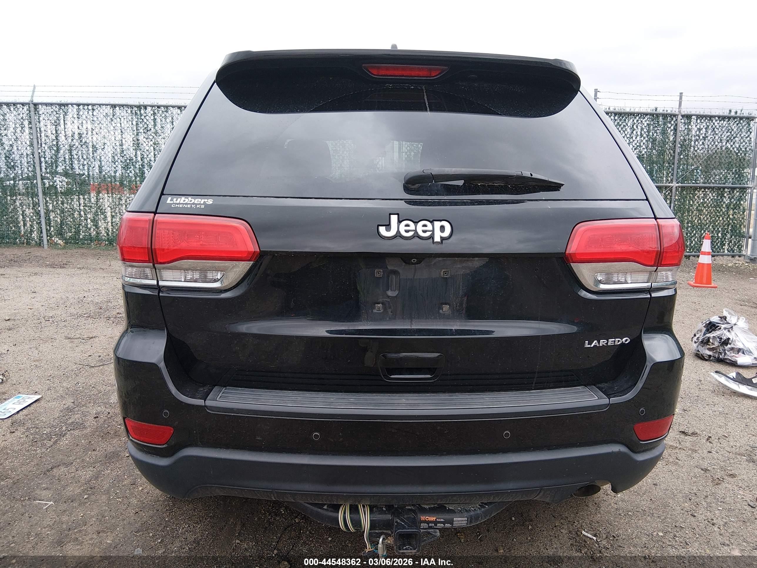2018 Jeep Grand Cherokee Laredo 4x2 Black vin: 1C4RJEAG6JC438163