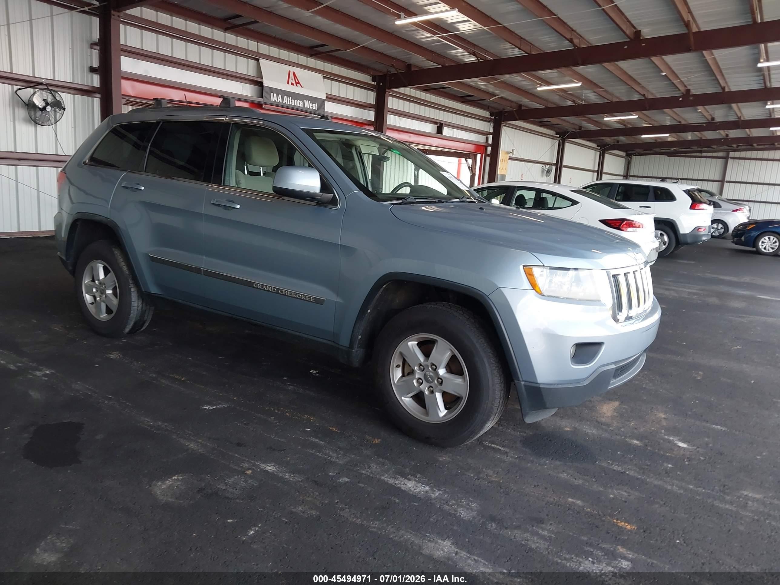 2012 Jeep Grand Cherokee Laredo Blue vin: 1C4RJEAG7CC308069