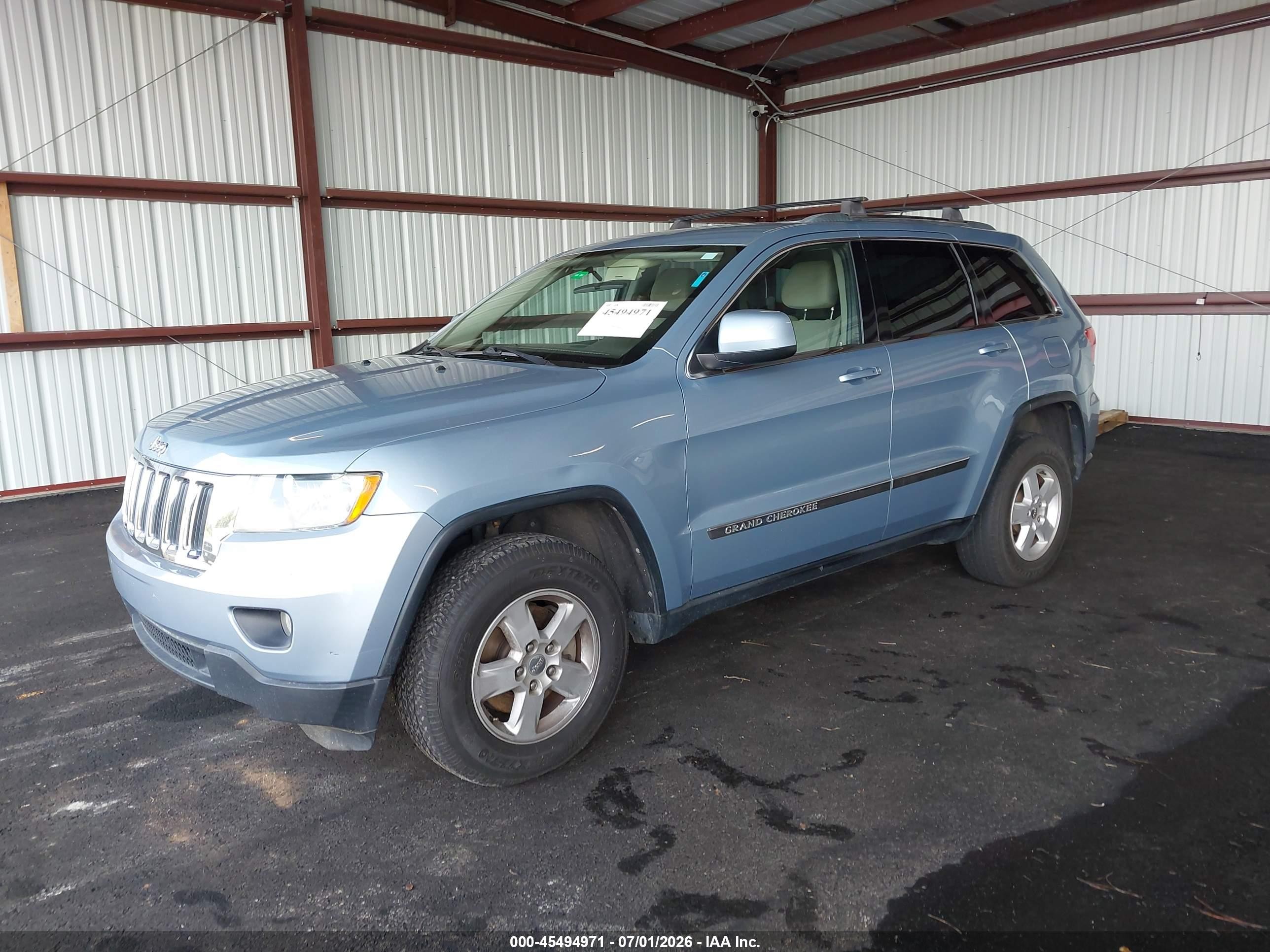2012 Jeep Grand Cherokee Laredo Blue vin: 1C4RJEAG7CC308069