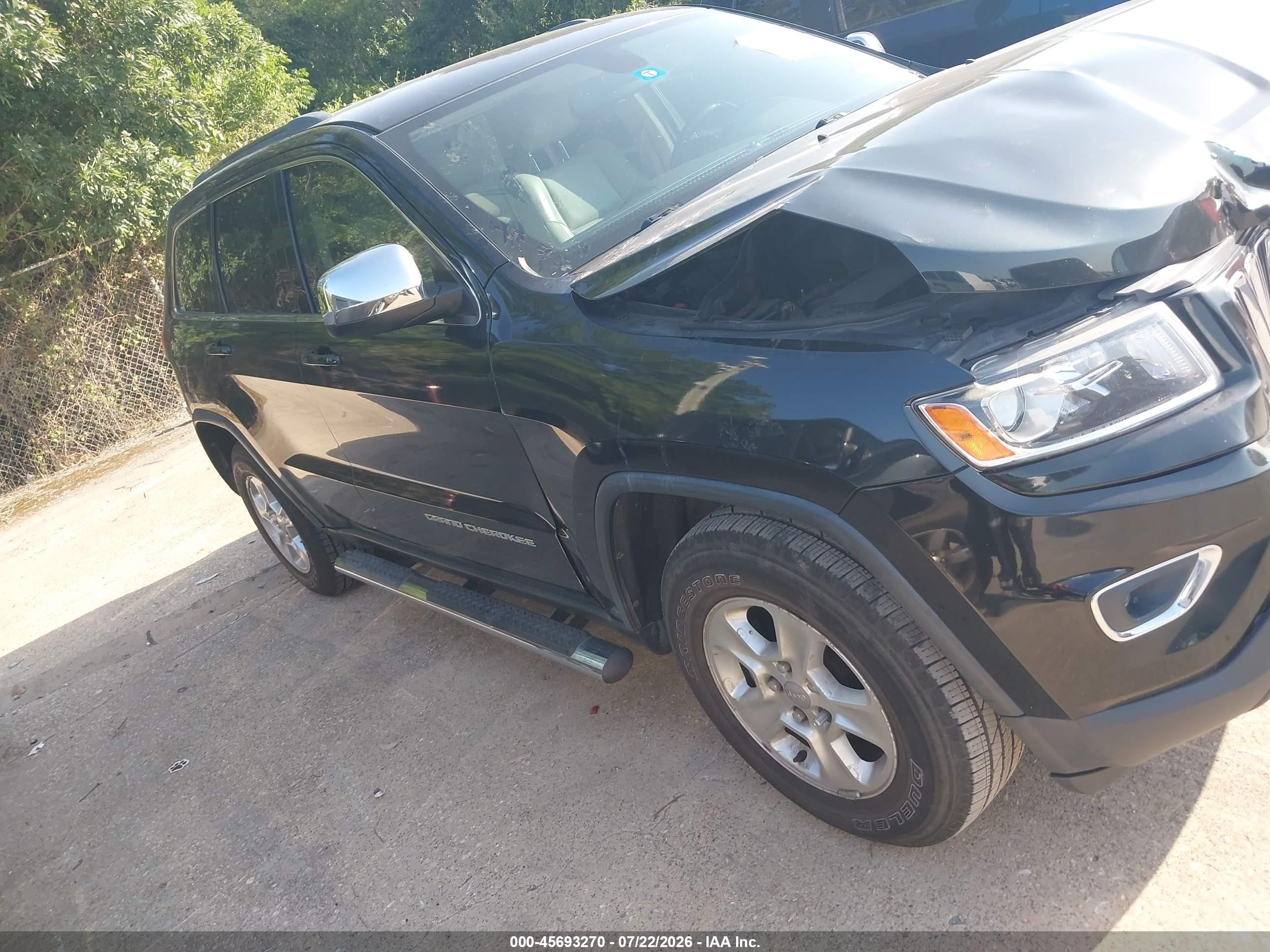 2014 Jeep Grand Cherokee Laredo Black vin: 1C4RJEAG7EC213532