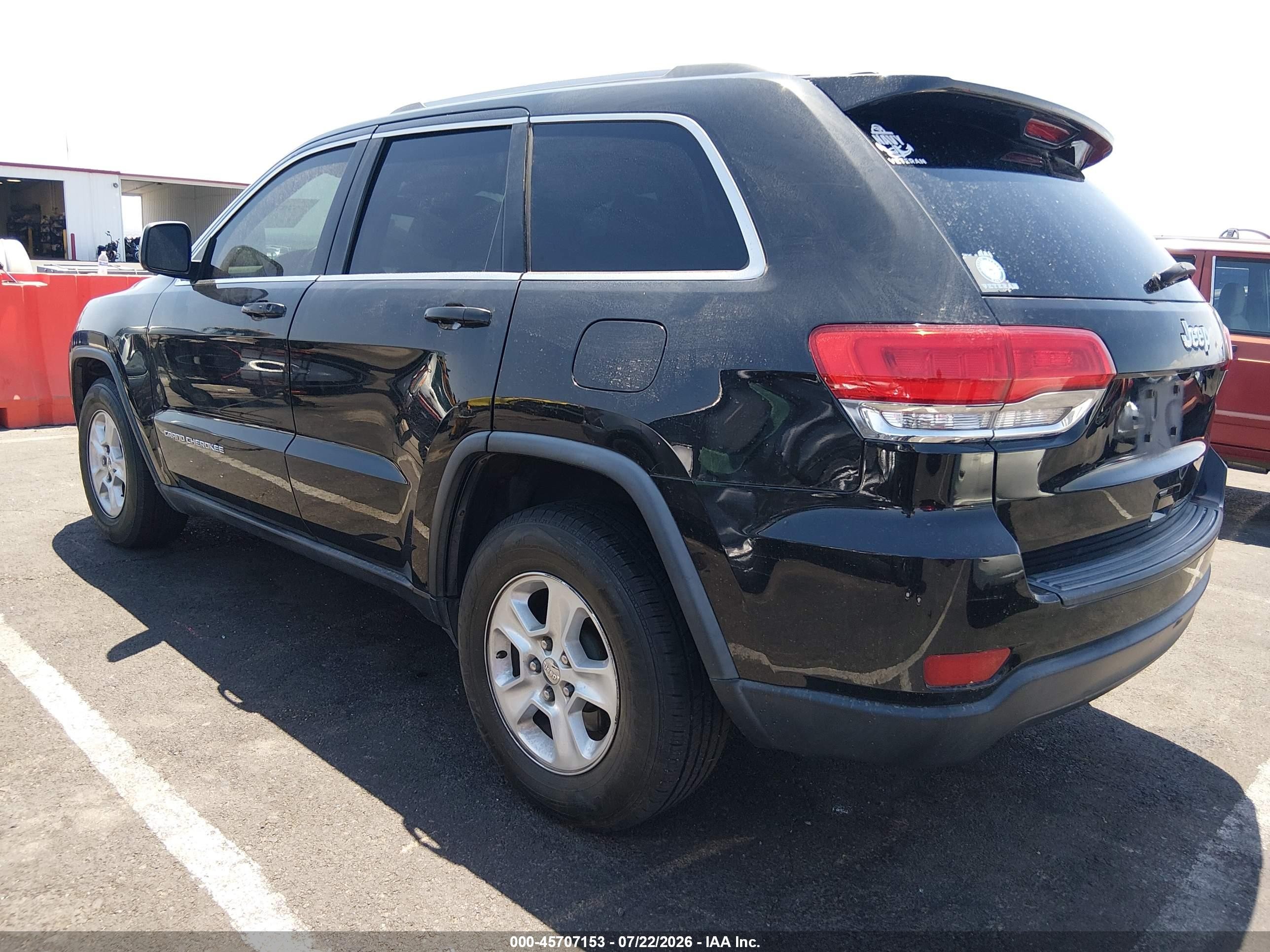 2014 Jeep Grand Cherokee Laredo Black vin: 1C4RJEAG7EC317048