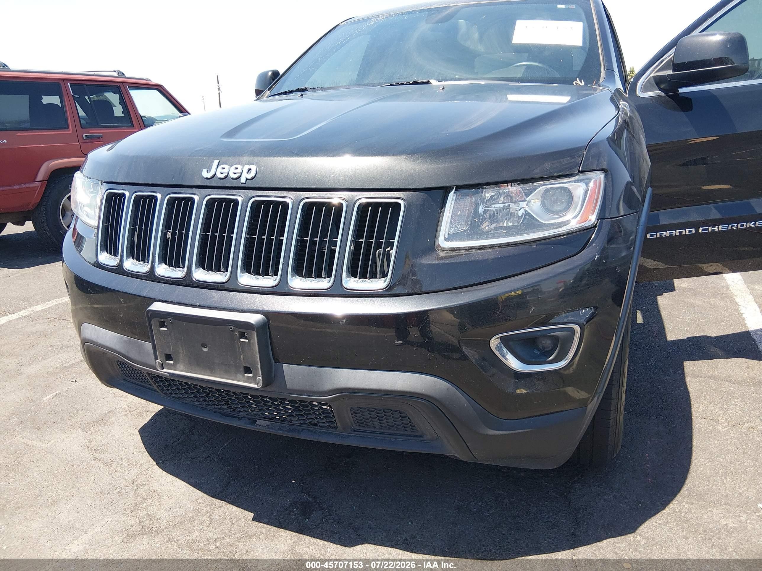 2014 Jeep Grand Cherokee Laredo Black vin: 1C4RJEAG7EC317048