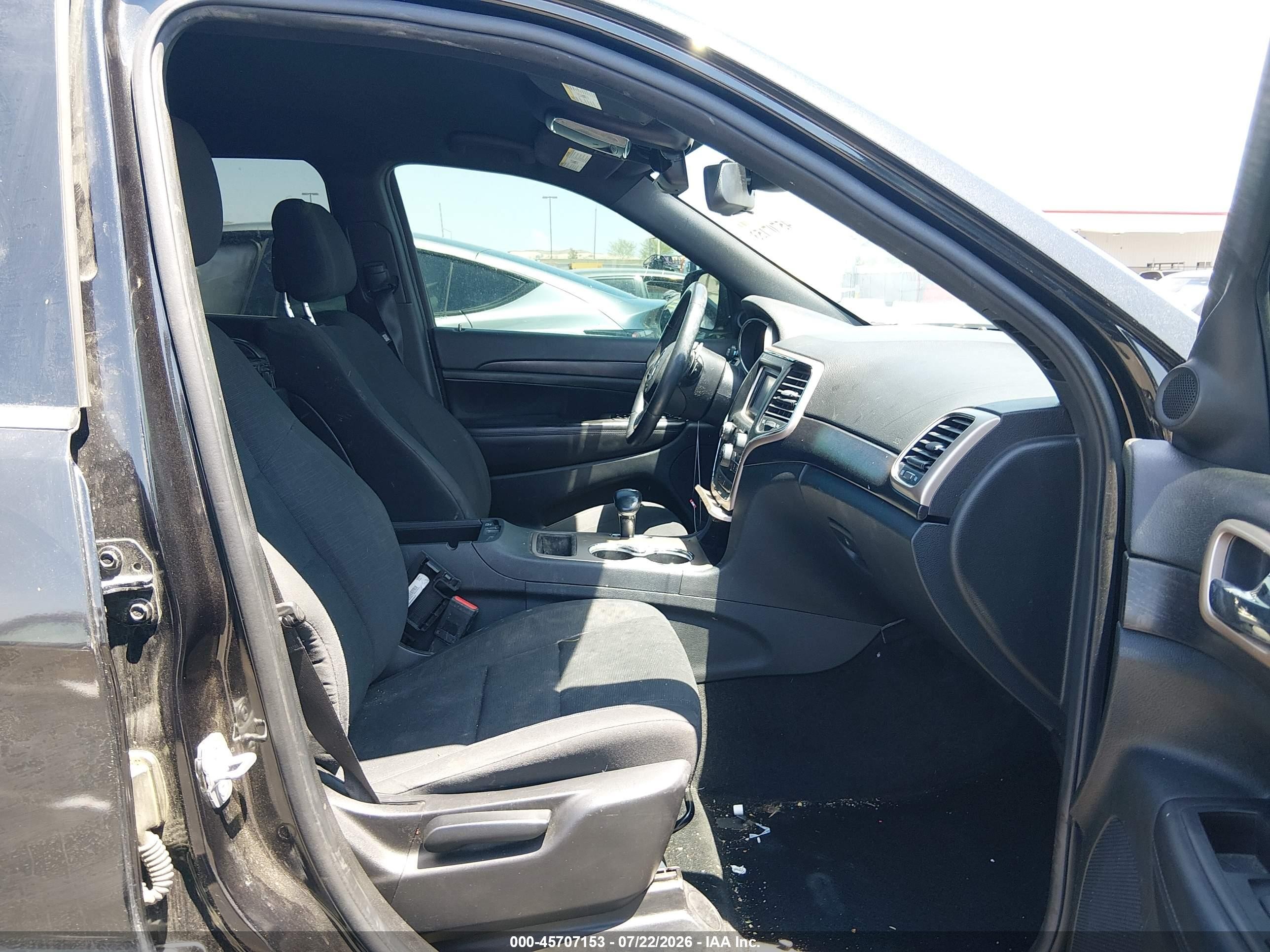 2014 Jeep Grand Cherokee Laredo Black vin: 1C4RJEAG7EC317048