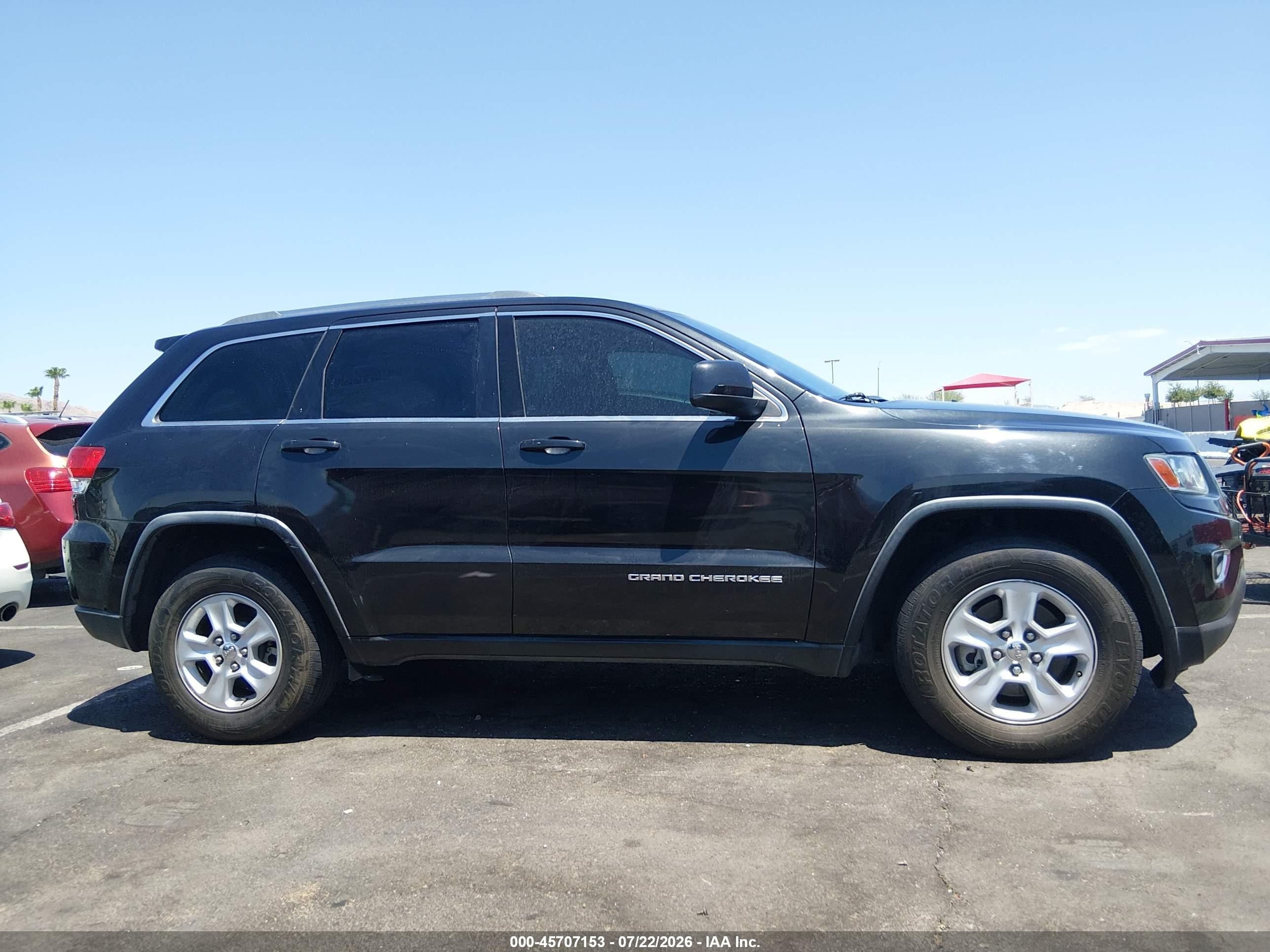 2014 Jeep Grand Cherokee Laredo Black vin: 1C4RJEAG7EC317048