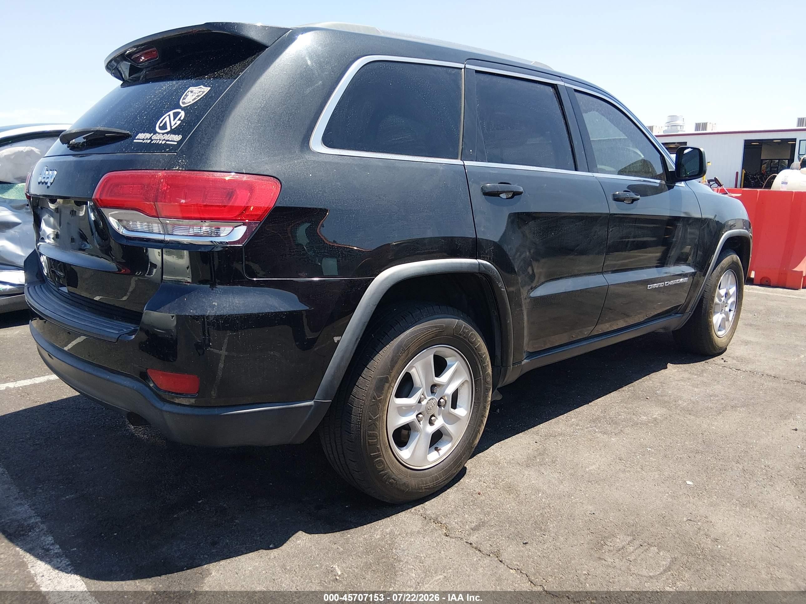 2014 Jeep Grand Cherokee Laredo Black vin: 1C4RJEAG7EC317048