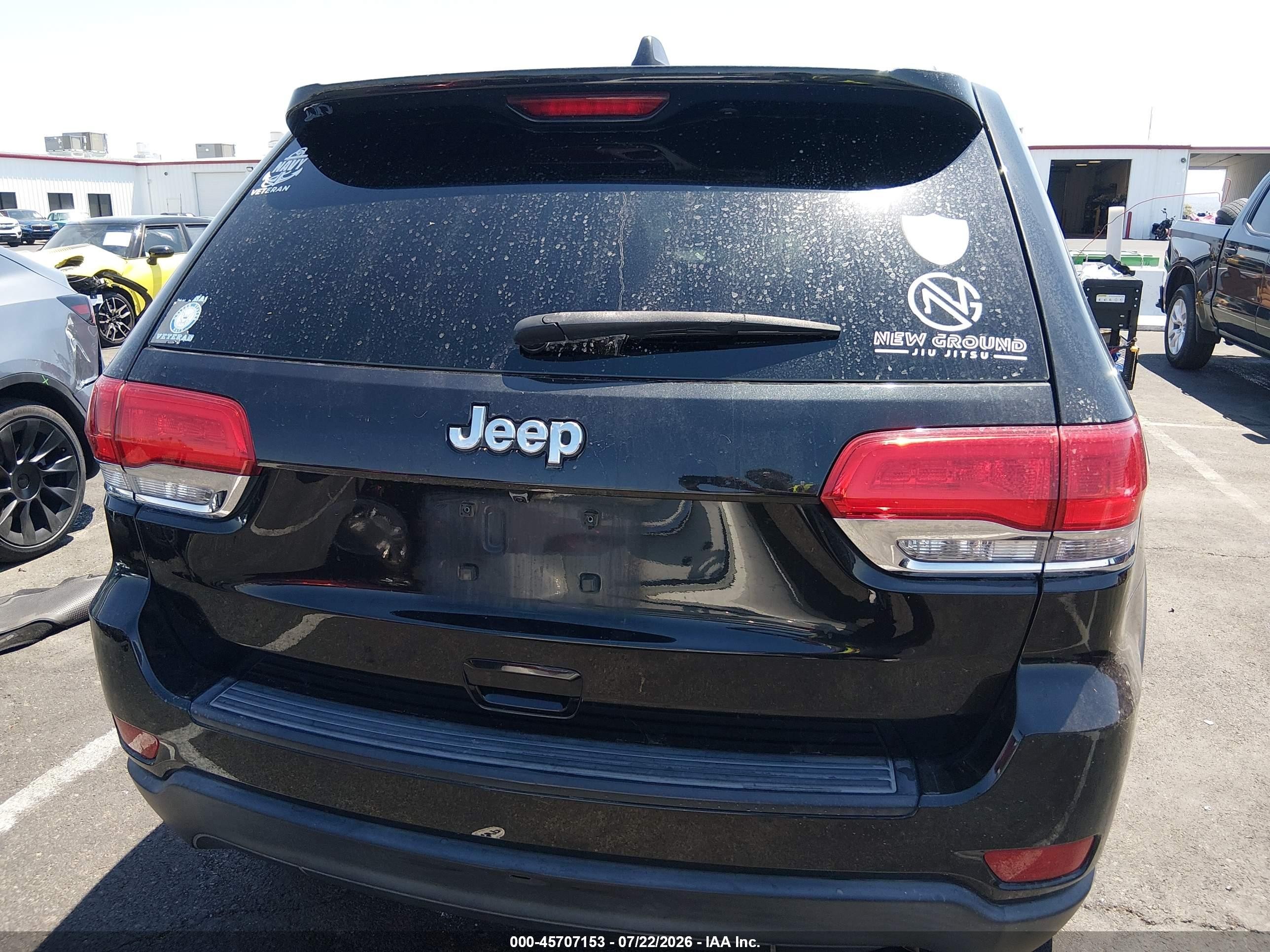 2014 Jeep Grand Cherokee Laredo Black vin: 1C4RJEAG7EC317048