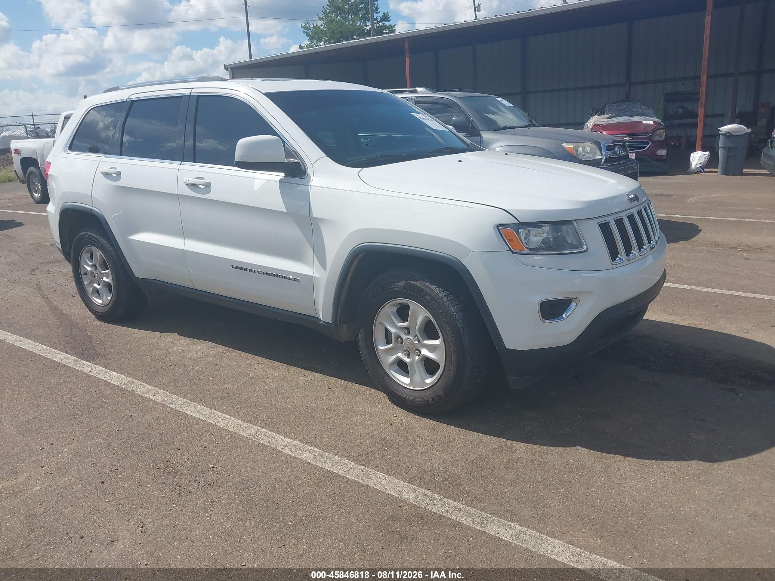 2014 Jeep Grand Cherokee Laredo White vin: 1C4RJEAG7EC322234