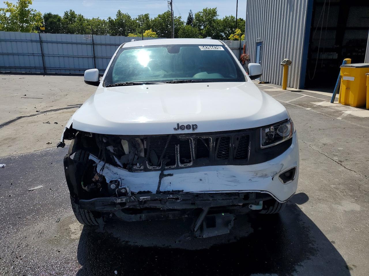 2015 Jeep Grand Cherokee Laredo White vin: 1C4RJEAG7FC152507