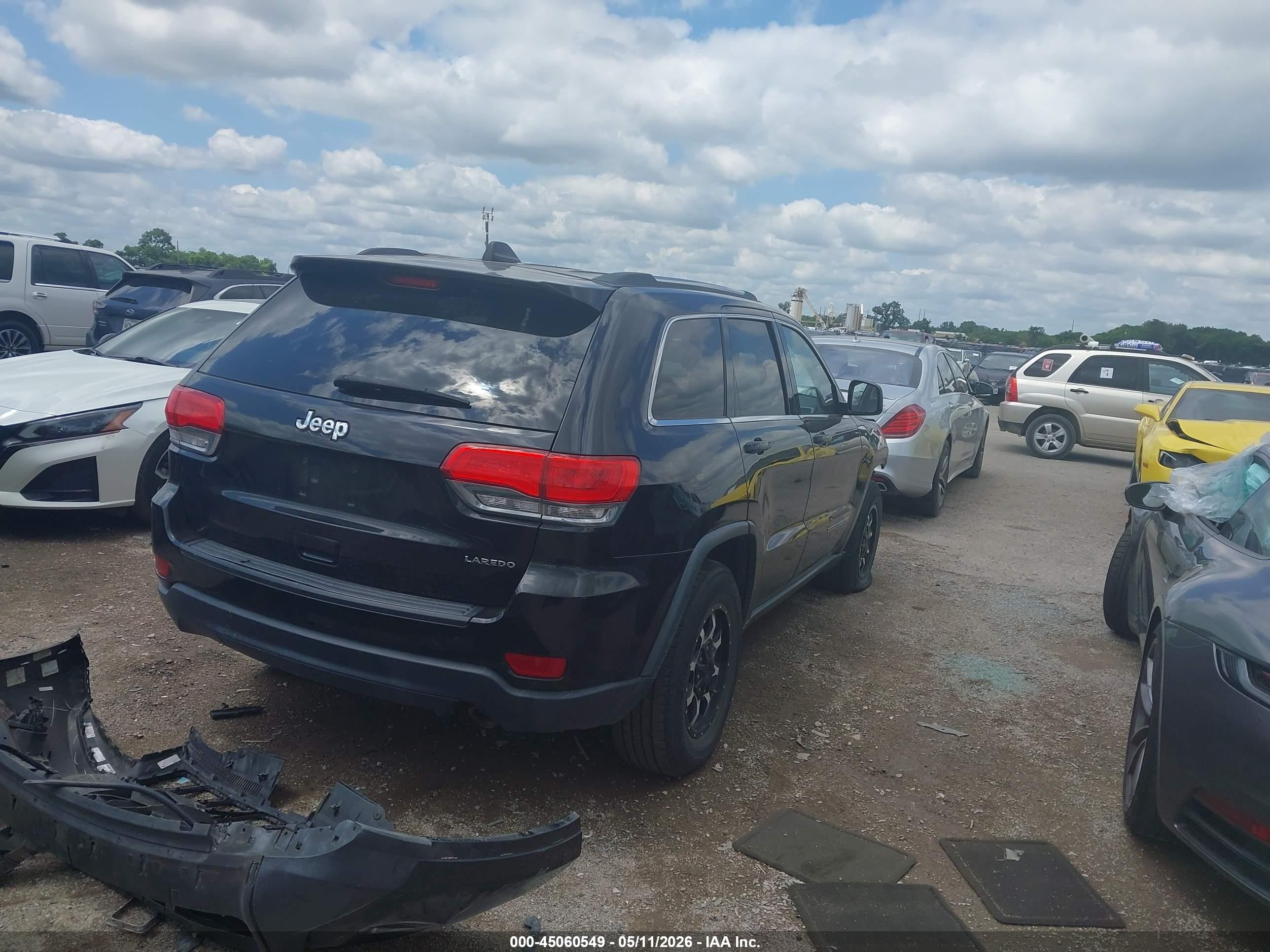 2015 Jeep Grand Cherokee Laredo Black vin: 1C4RJEAG7FC199374