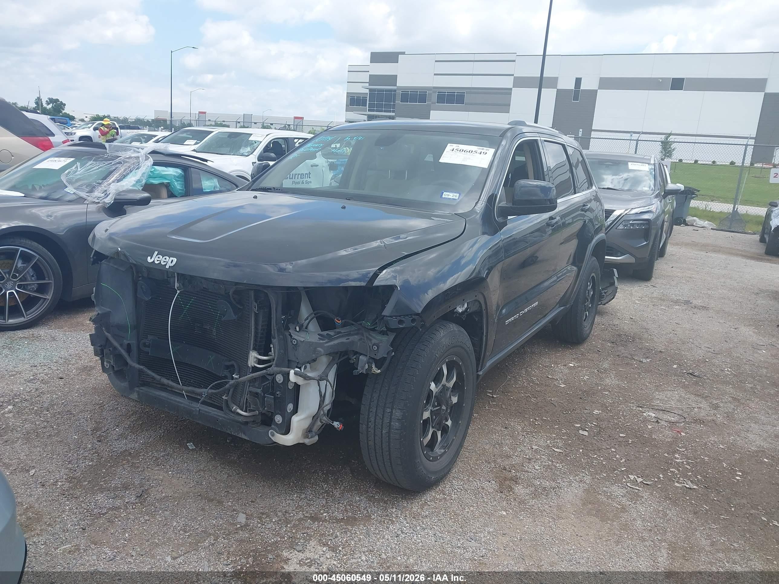 2015 Jeep Grand Cherokee Laredo Black vin: 1C4RJEAG7FC199374