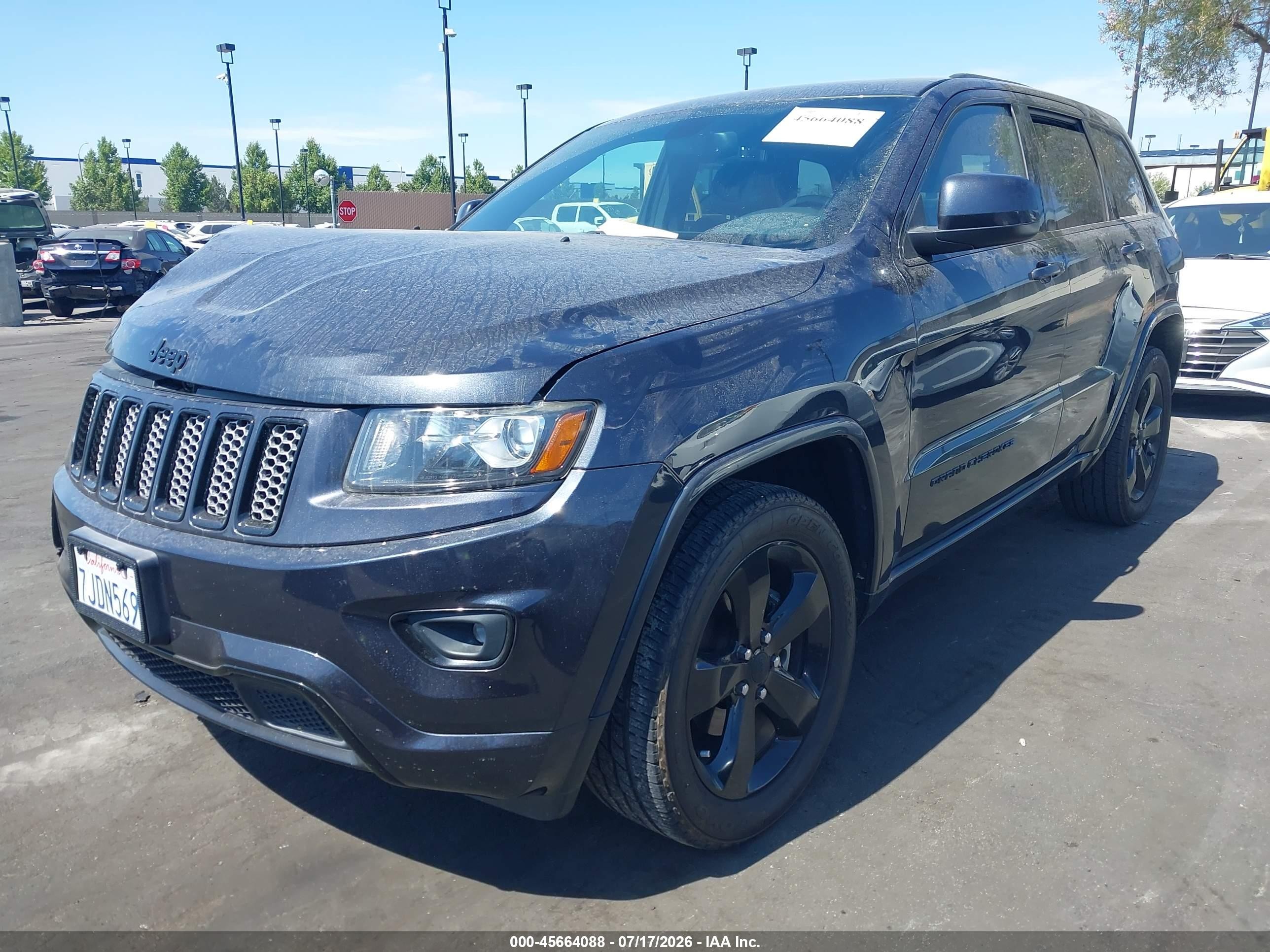 2015 Jeep Grand Cherokee Altitude Gray vin: 1C4RJEAG7FC634846