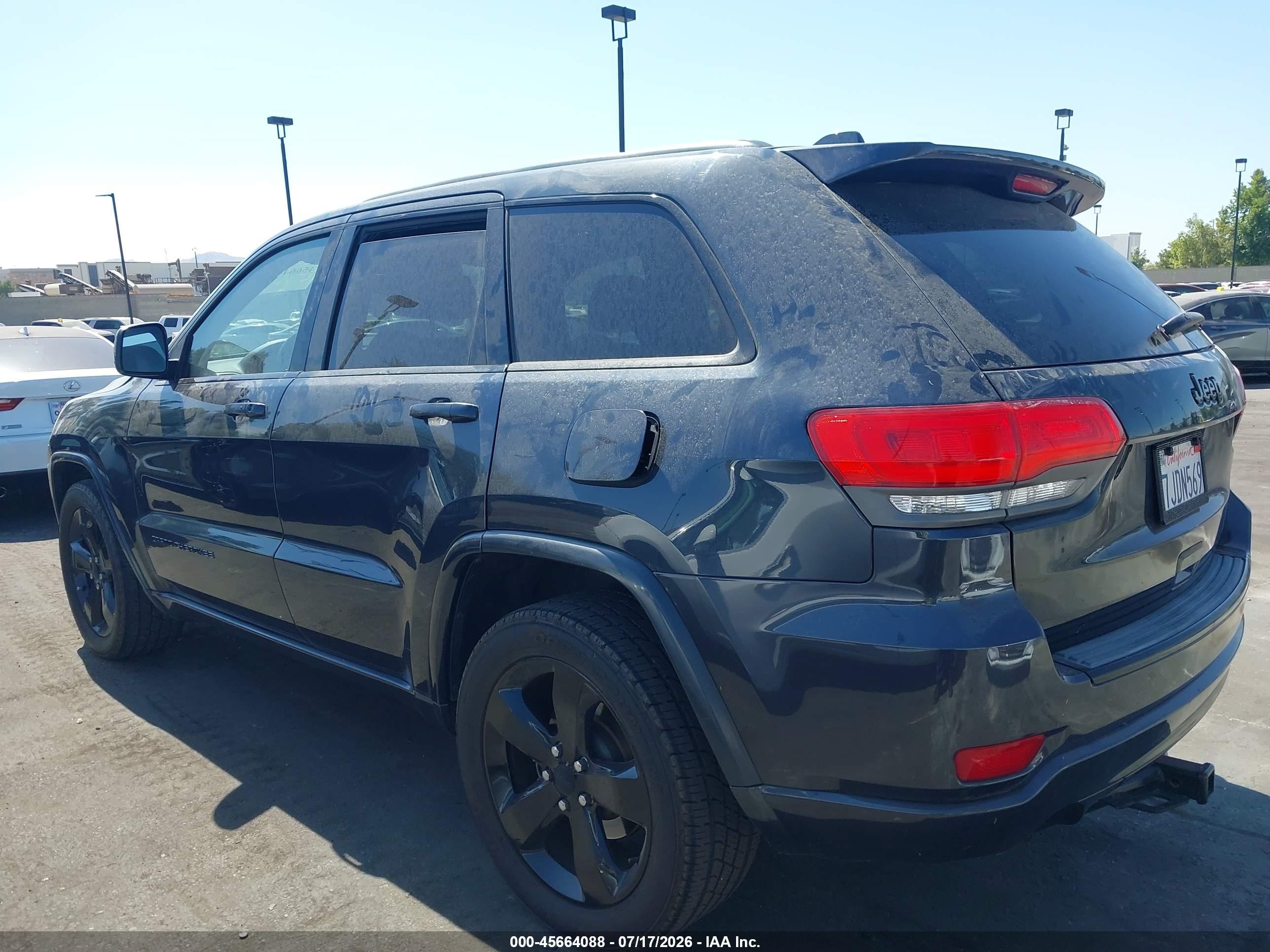 2015 Jeep Grand Cherokee Altitude Gray vin: 1C4RJEAG7FC634846