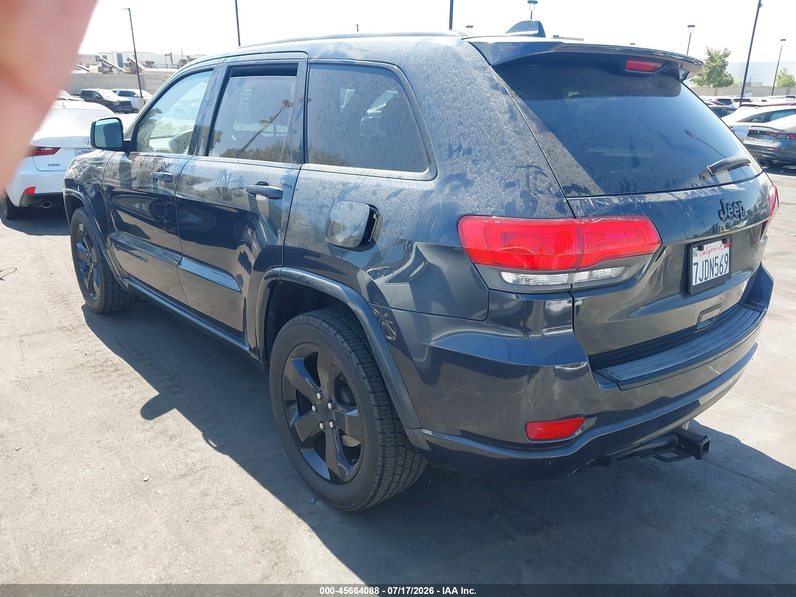 2015 Jeep Grand Cherokee Altitude Gray vin: 1C4RJEAG7FC634846