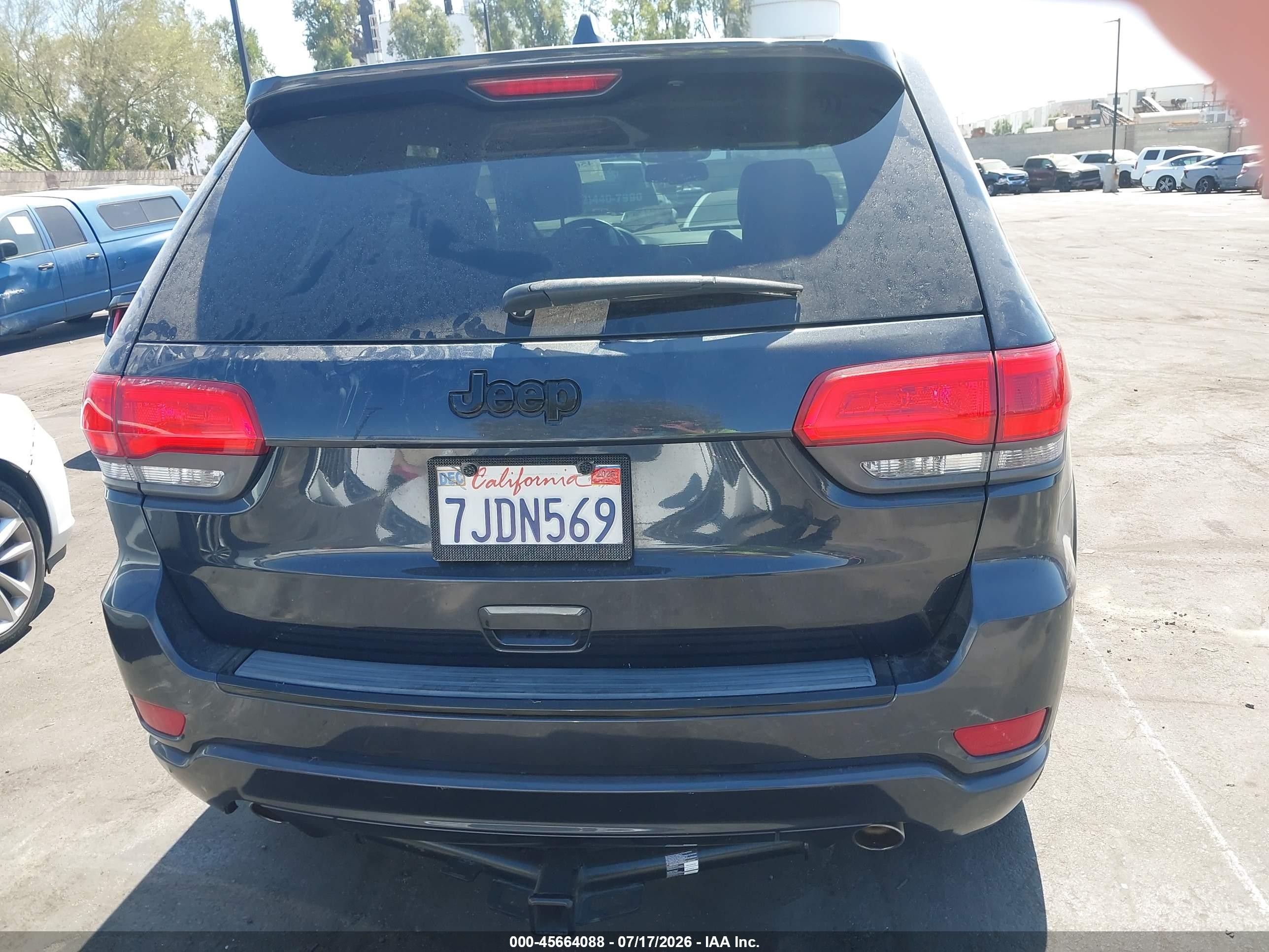 2015 Jeep Grand Cherokee Altitude Gray vin: 1C4RJEAG7FC634846
