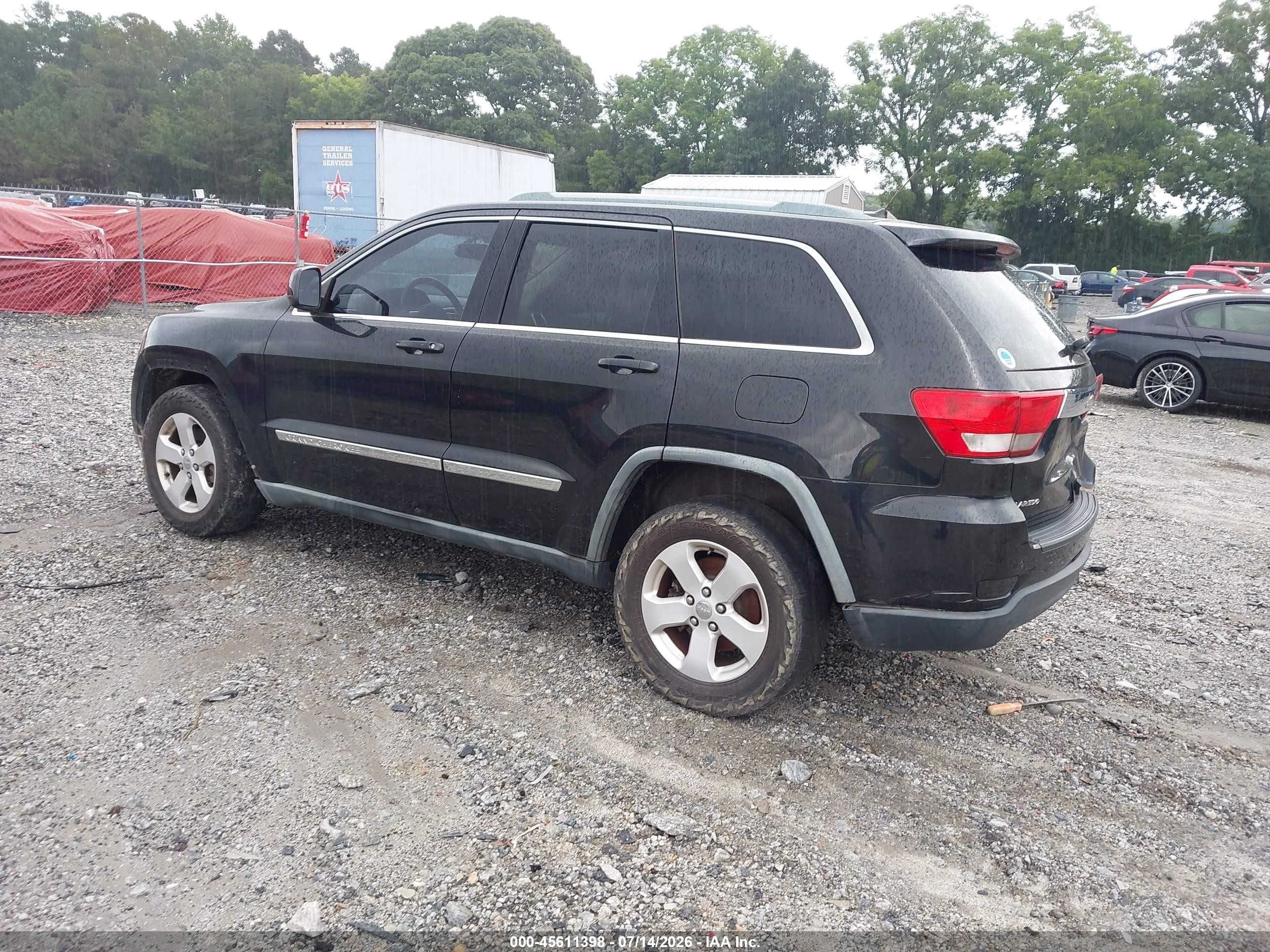 2012 Jeep Grand Cherokee Laredo Black vin: 1C4RJEAG8CC125358