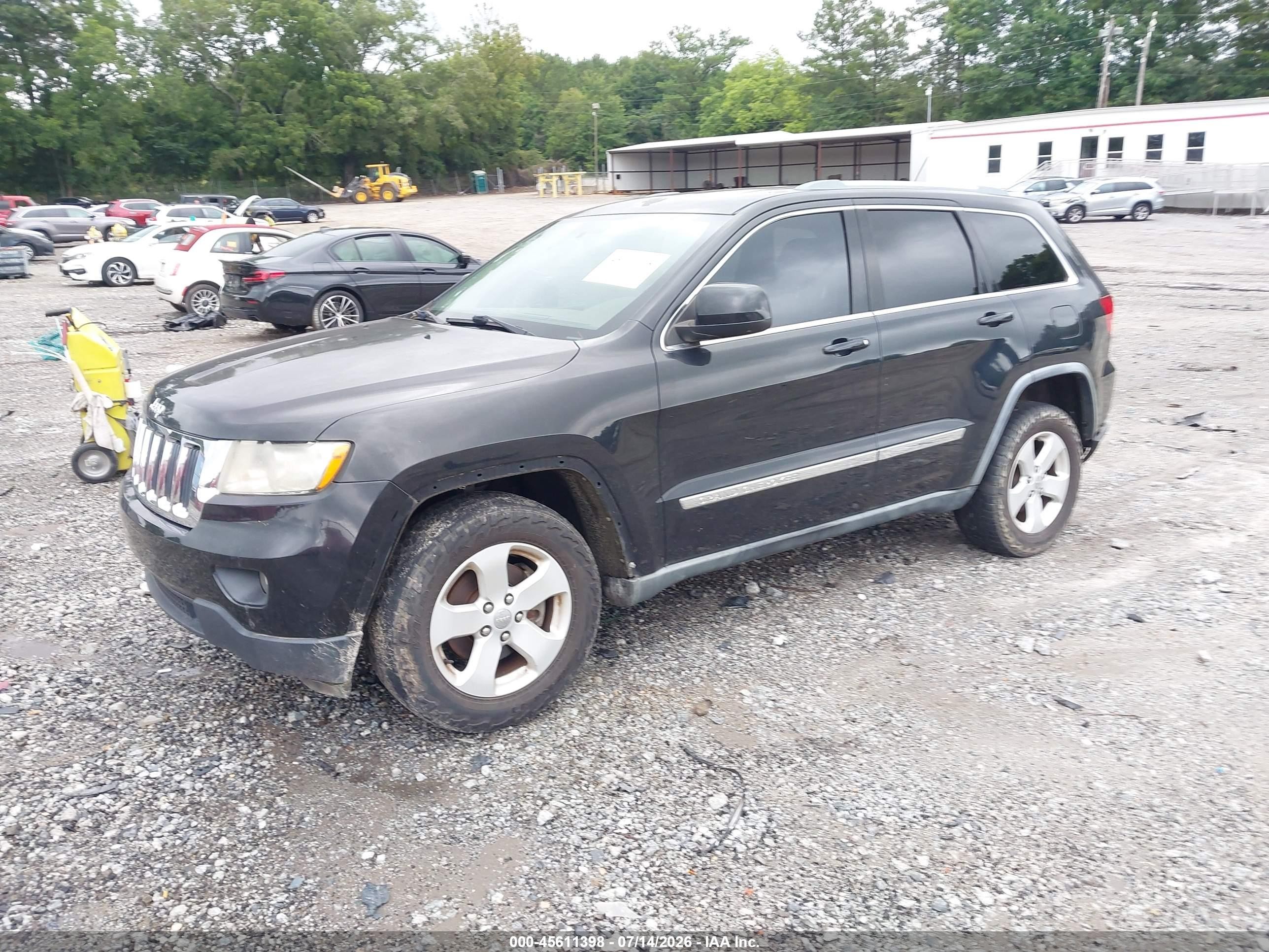 2012 Jeep Grand Cherokee Laredo Black vin: 1C4RJEAG8CC125358