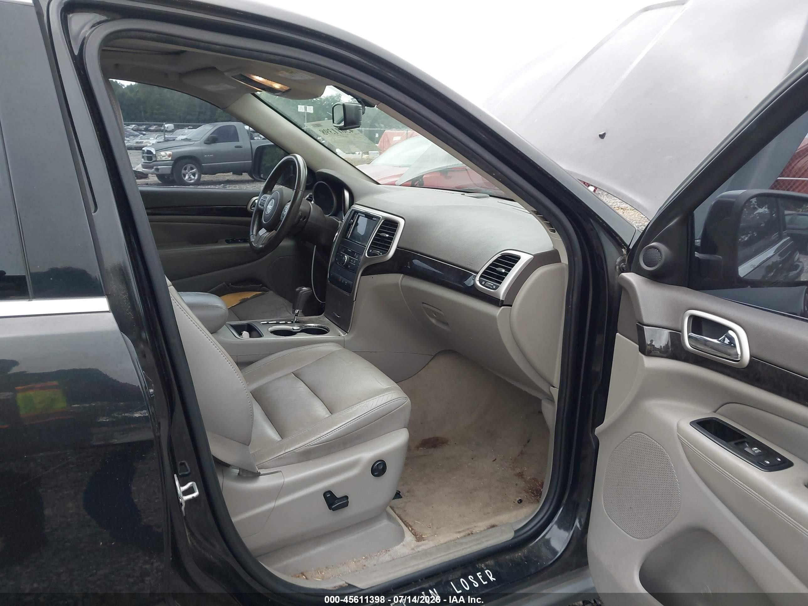 2012 Jeep Grand Cherokee Laredo Black vin: 1C4RJEAG8CC125358
