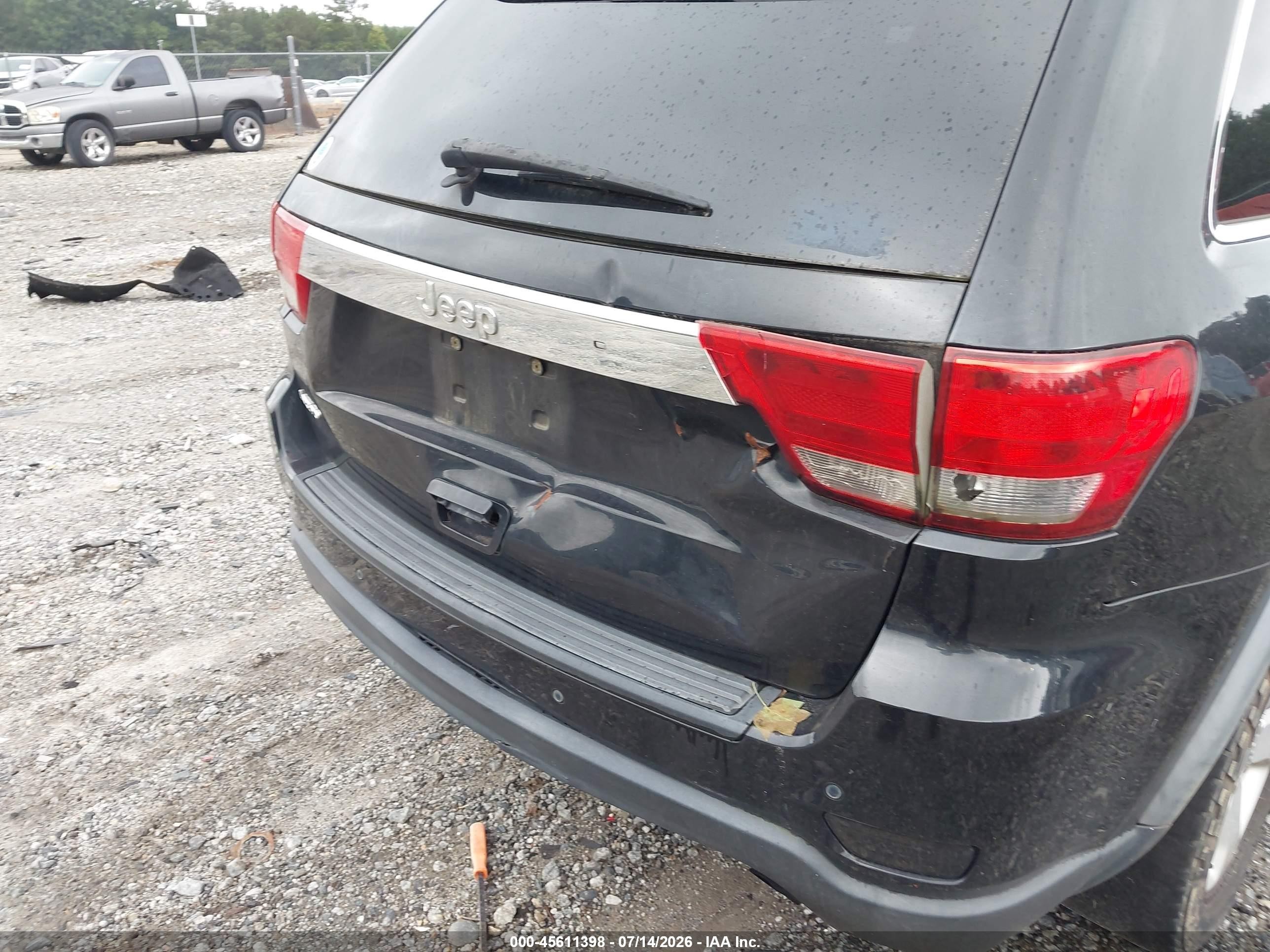 2012 Jeep Grand Cherokee Laredo Black vin: 1C4RJEAG8CC125358