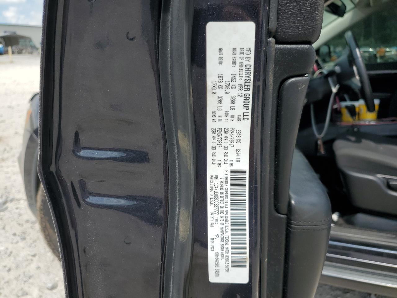 2012 Jeep Grand Cherokee Laredo Blue vin: 1C4RJEAG8CC327777