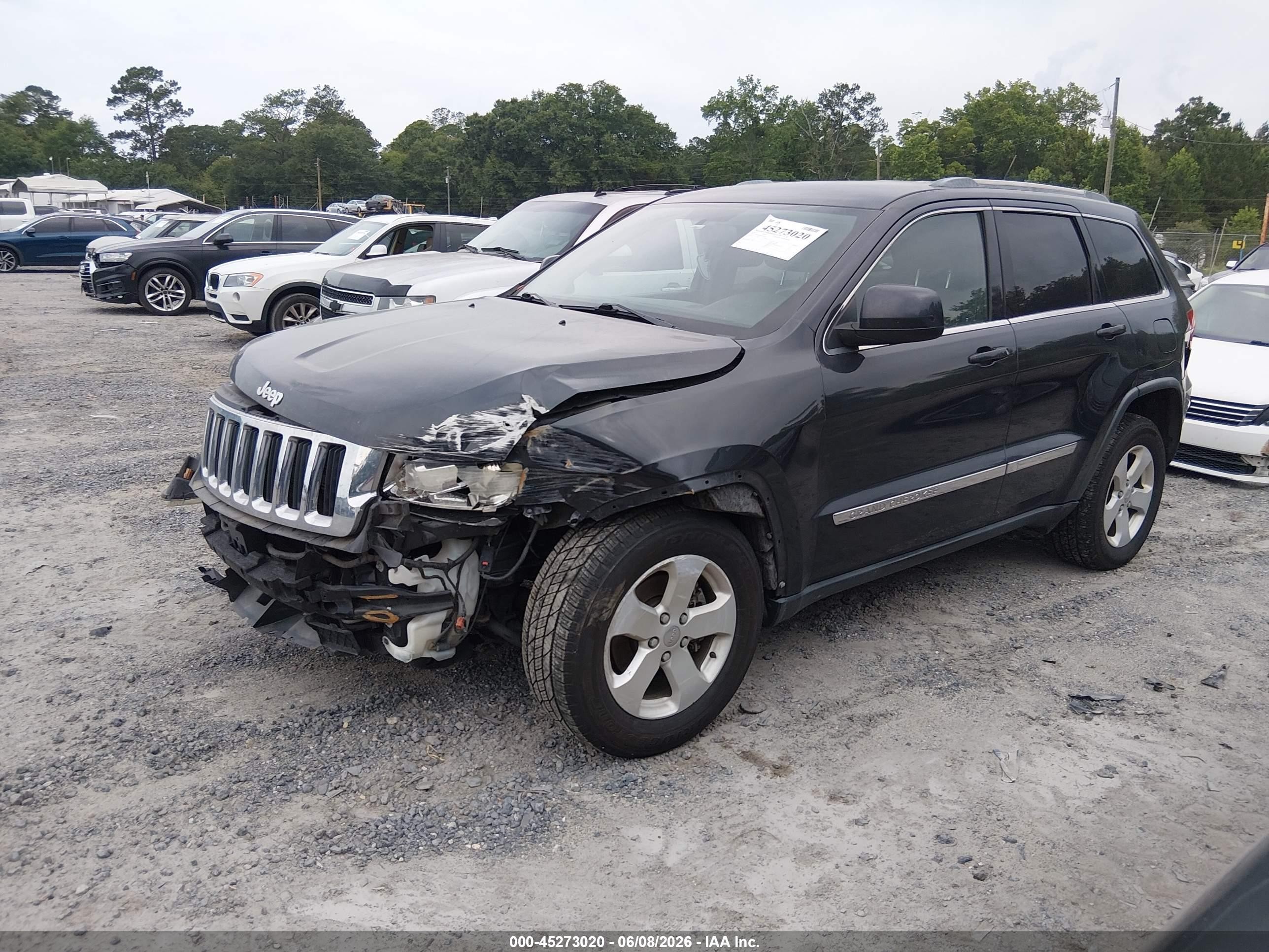 2013 Jeep Grand Cherokee Laredo Black vin: 1C4RJEAG8DC534185