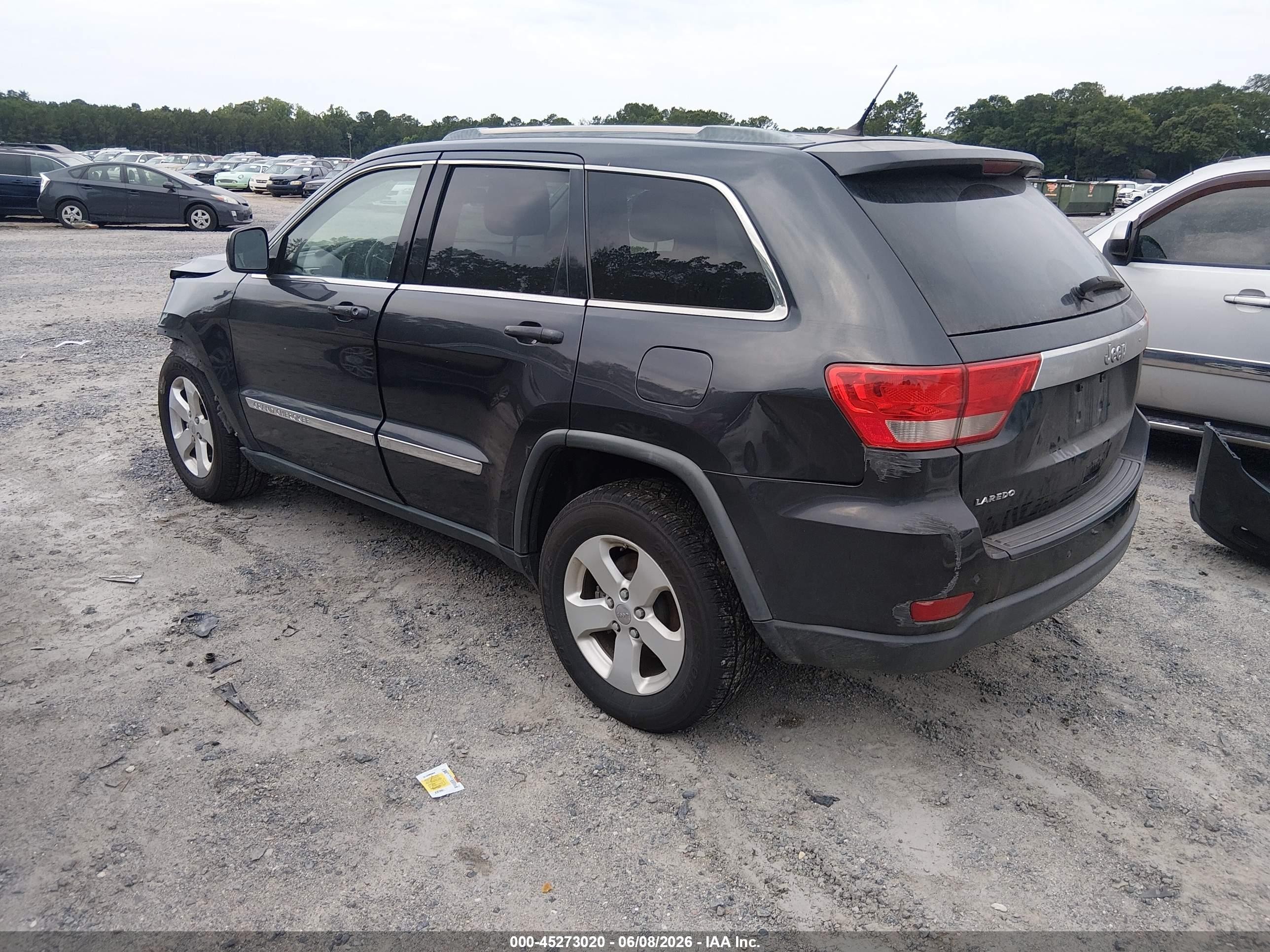 2013 Jeep Grand Cherokee Laredo Black vin: 1C4RJEAG8DC534185