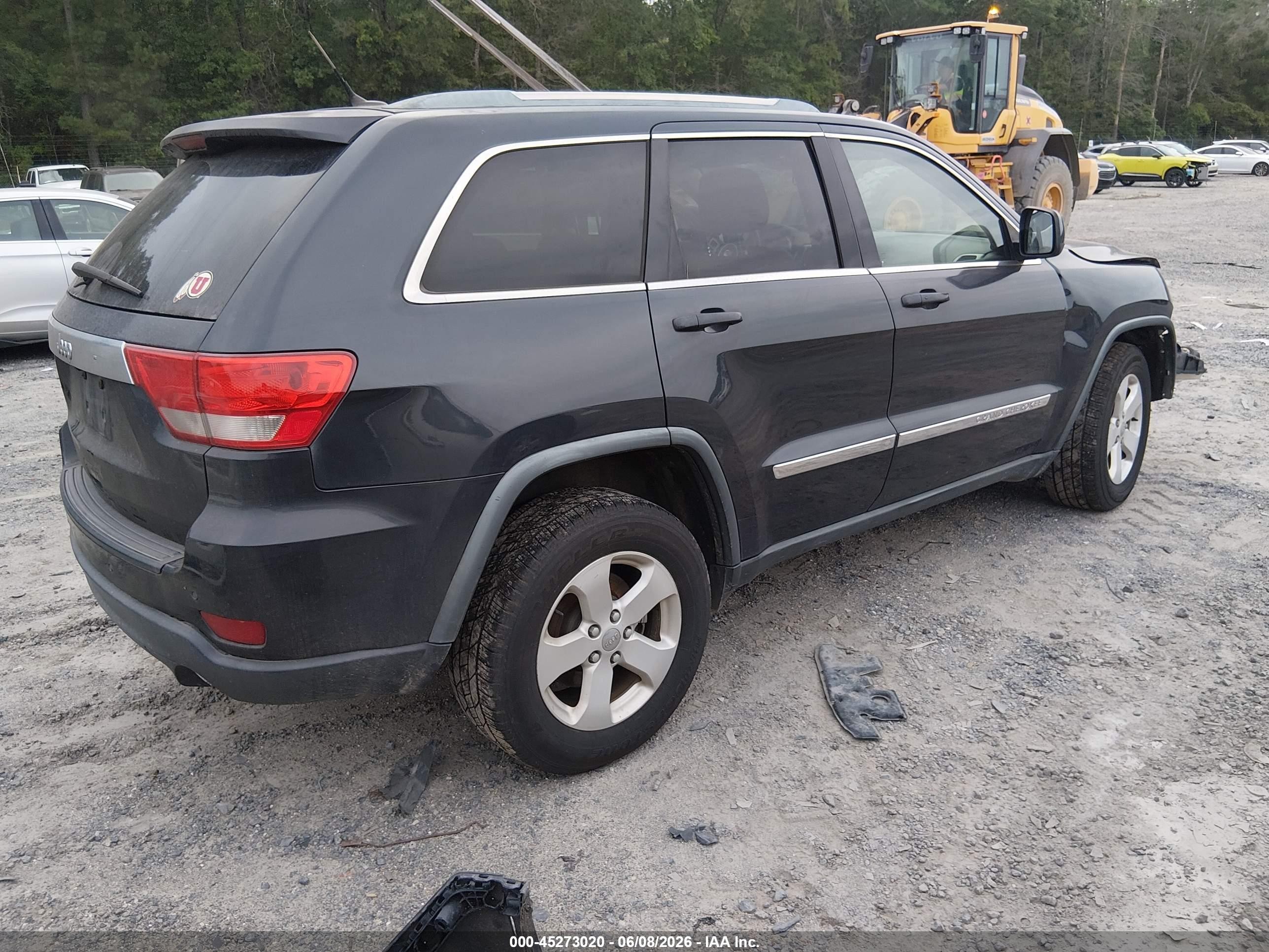 2013 Jeep Grand Cherokee Laredo Black vin: 1C4RJEAG8DC534185