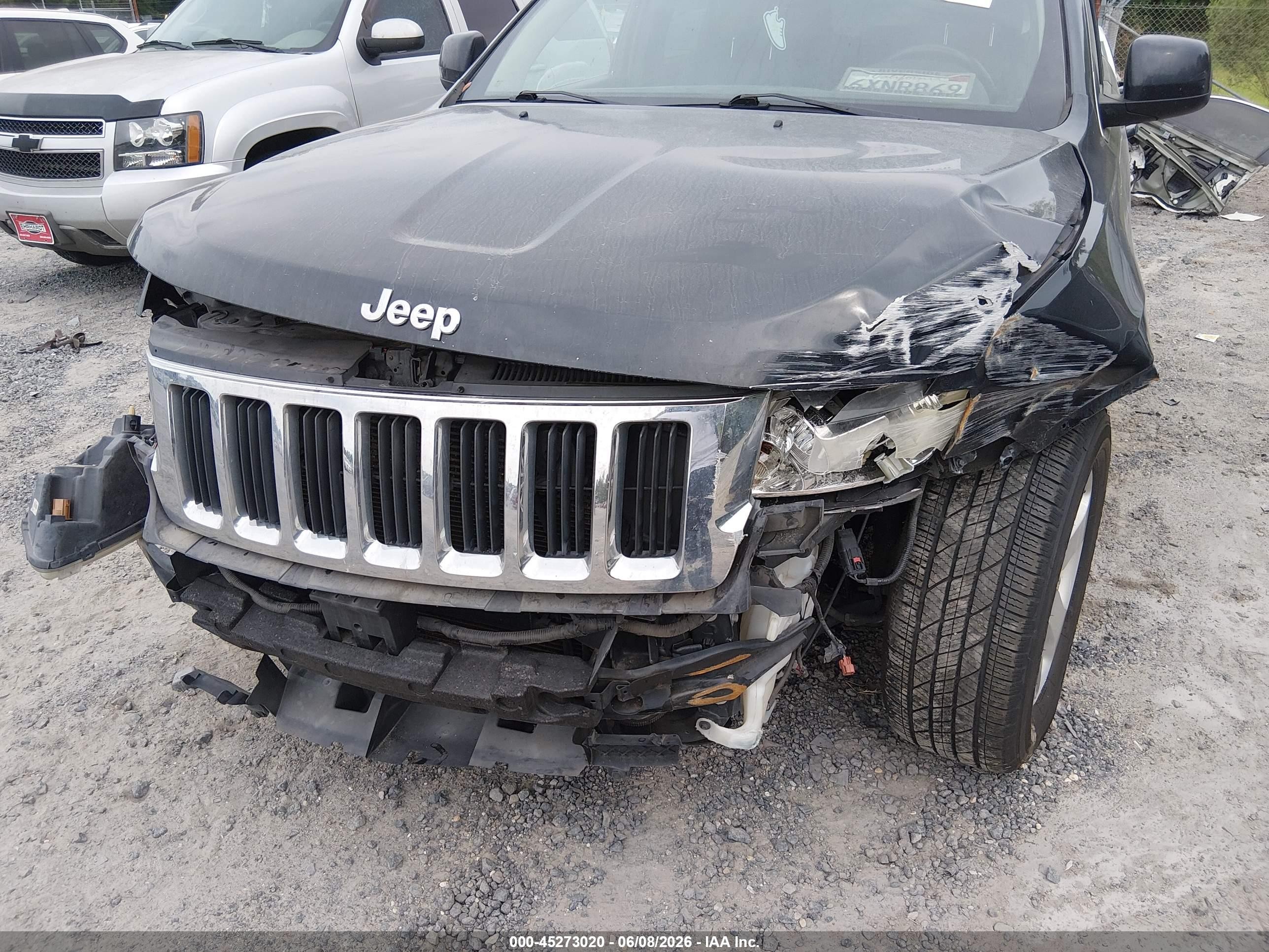 2013 Jeep Grand Cherokee Laredo Black vin: 1C4RJEAG8DC534185