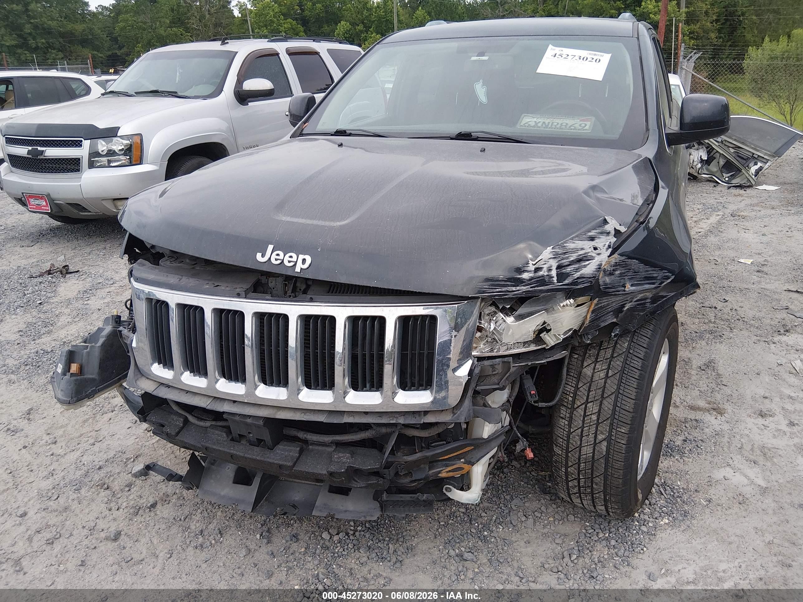 2013 Jeep Grand Cherokee Laredo Black vin: 1C4RJEAG8DC534185