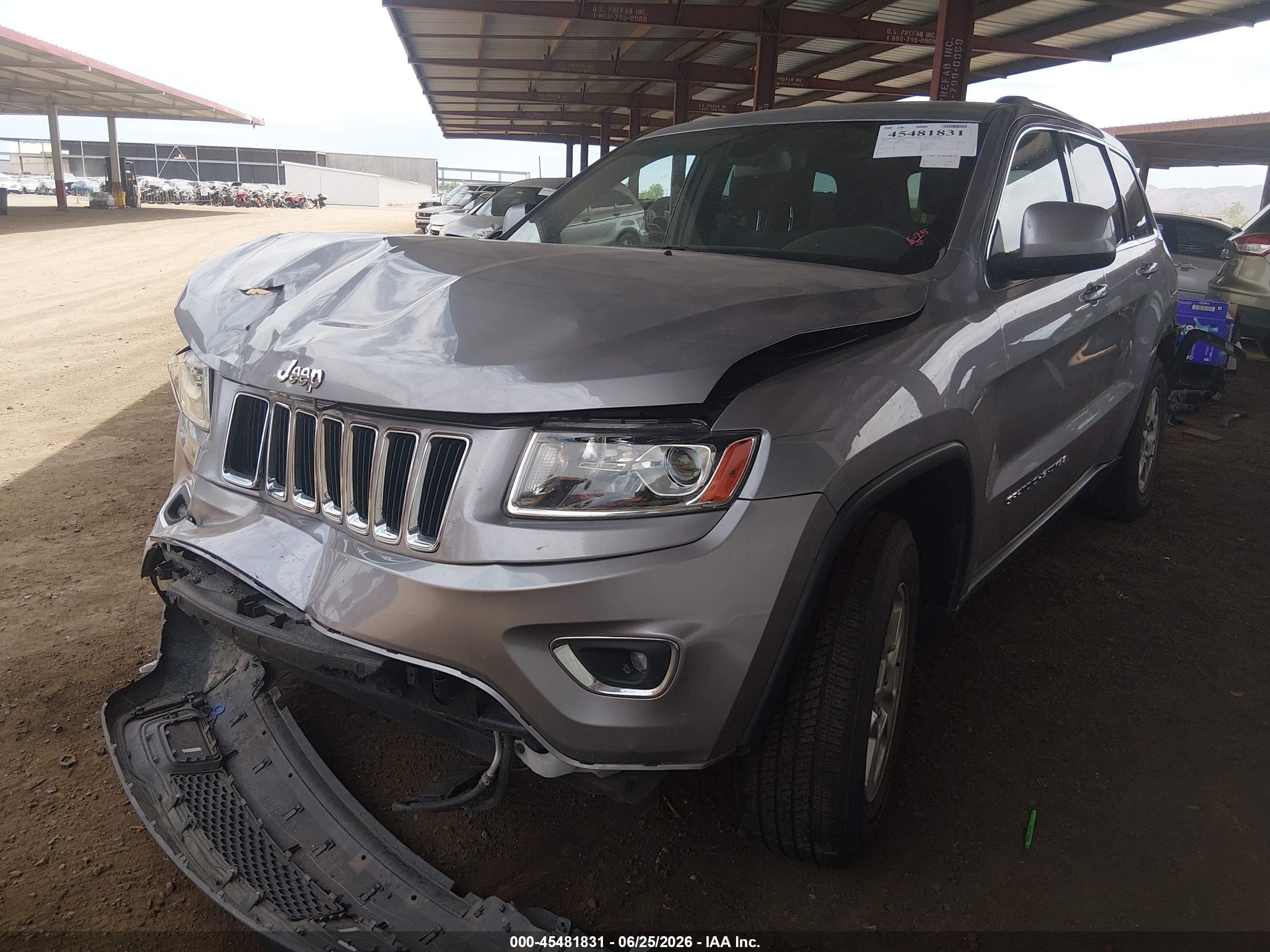 2014 Jeep Grand Cherokee Laredo Серый vin: 1C4RJEAG8EC239962