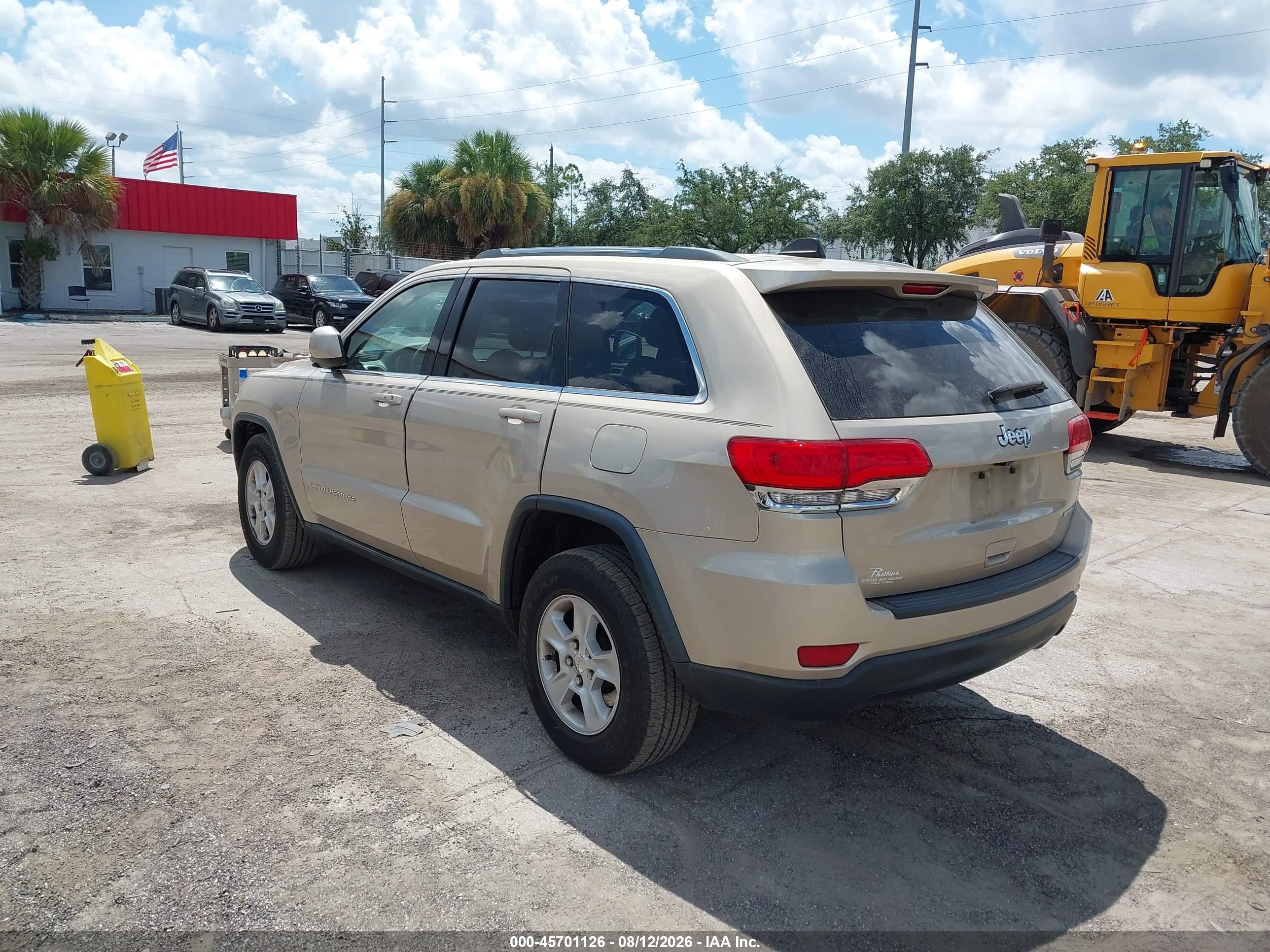 2015 Jeep Grand Cherokee Laredo Champagne vin: 1C4RJEAG8FC235668