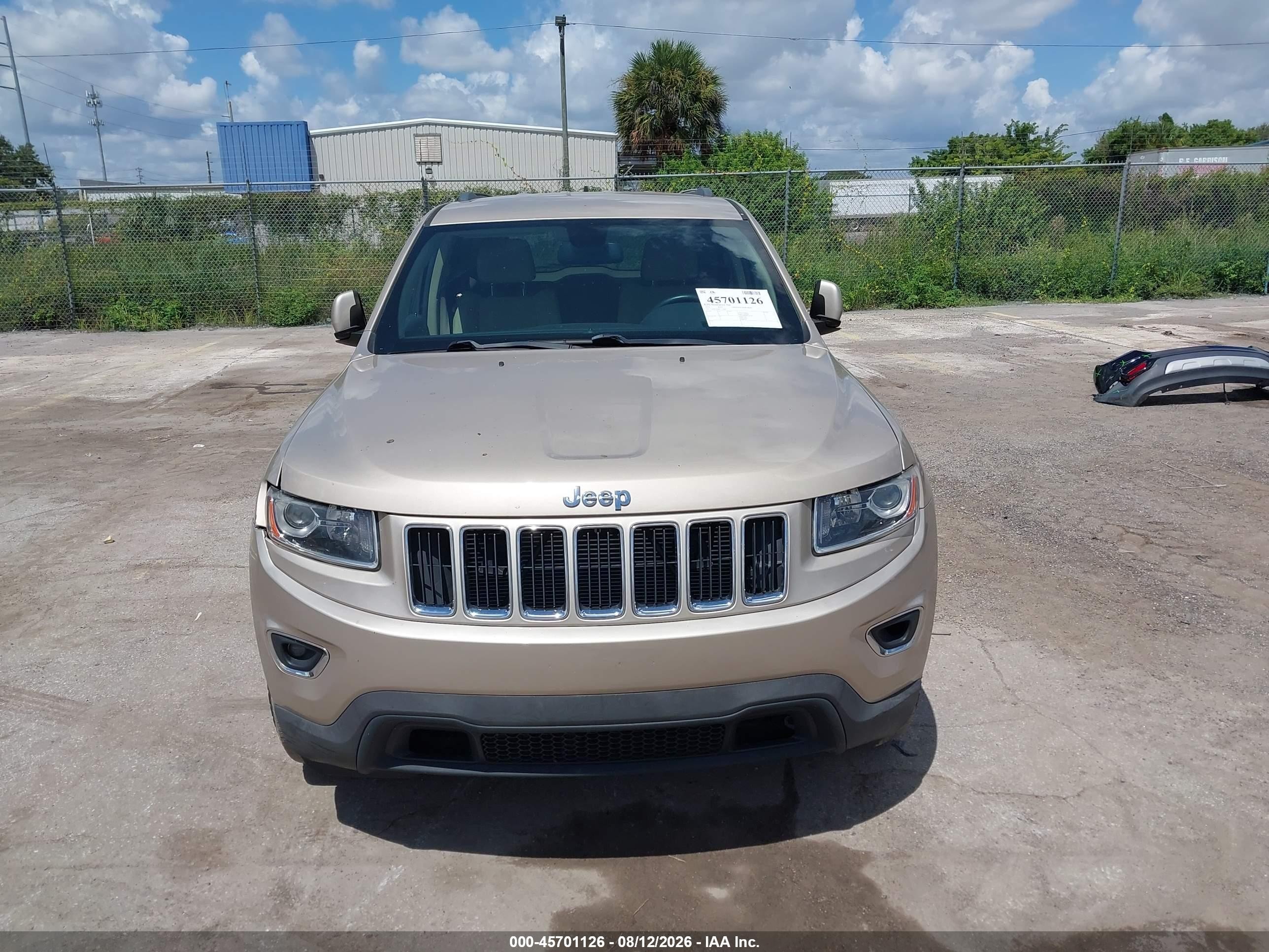 2015 Jeep Grand Cherokee Laredo Champagne vin: 1C4RJEAG8FC235668