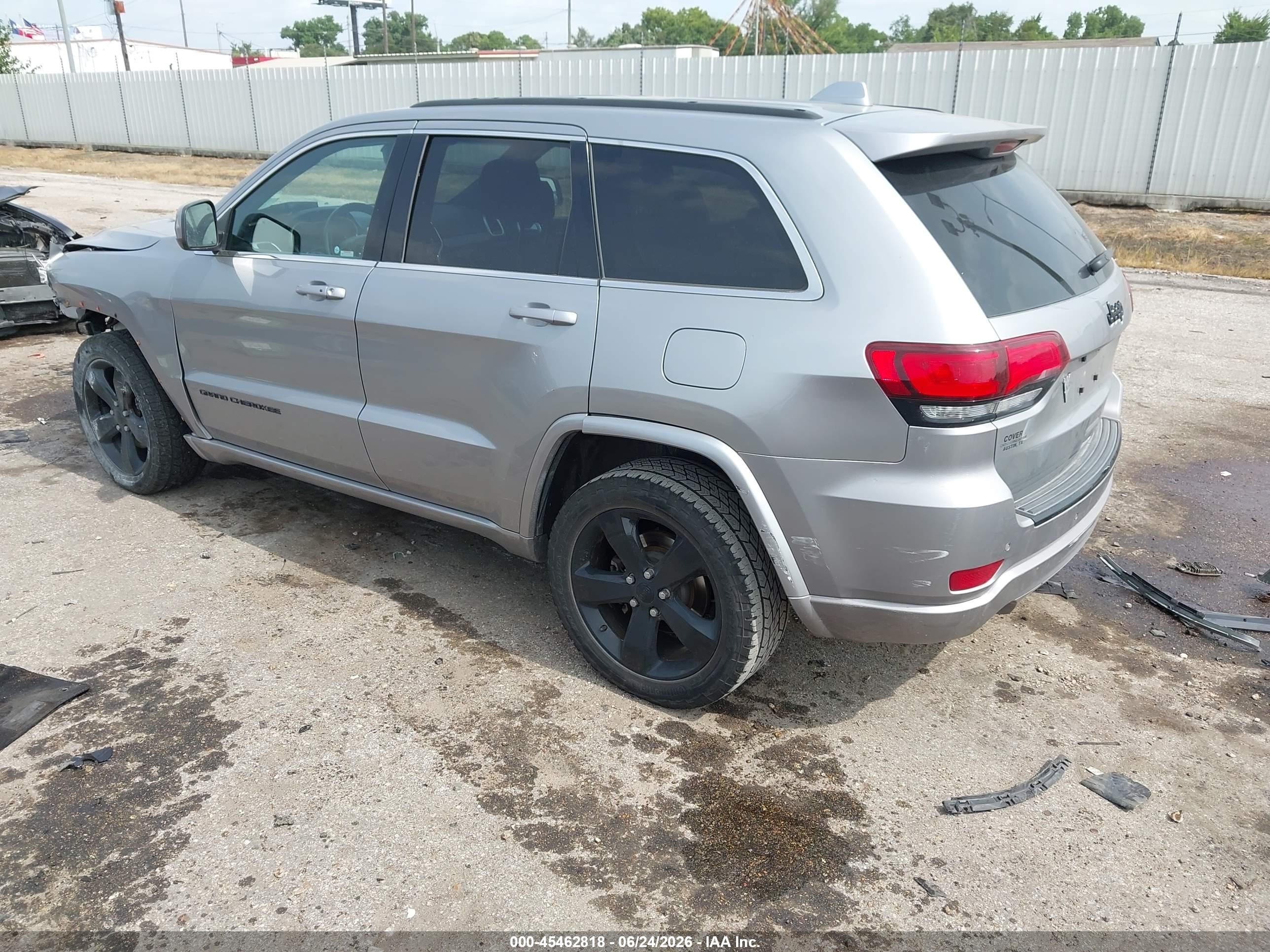 2015 Jeep Grand Cherokee Altitude Gray vin: 1C4RJEAG8FC863018