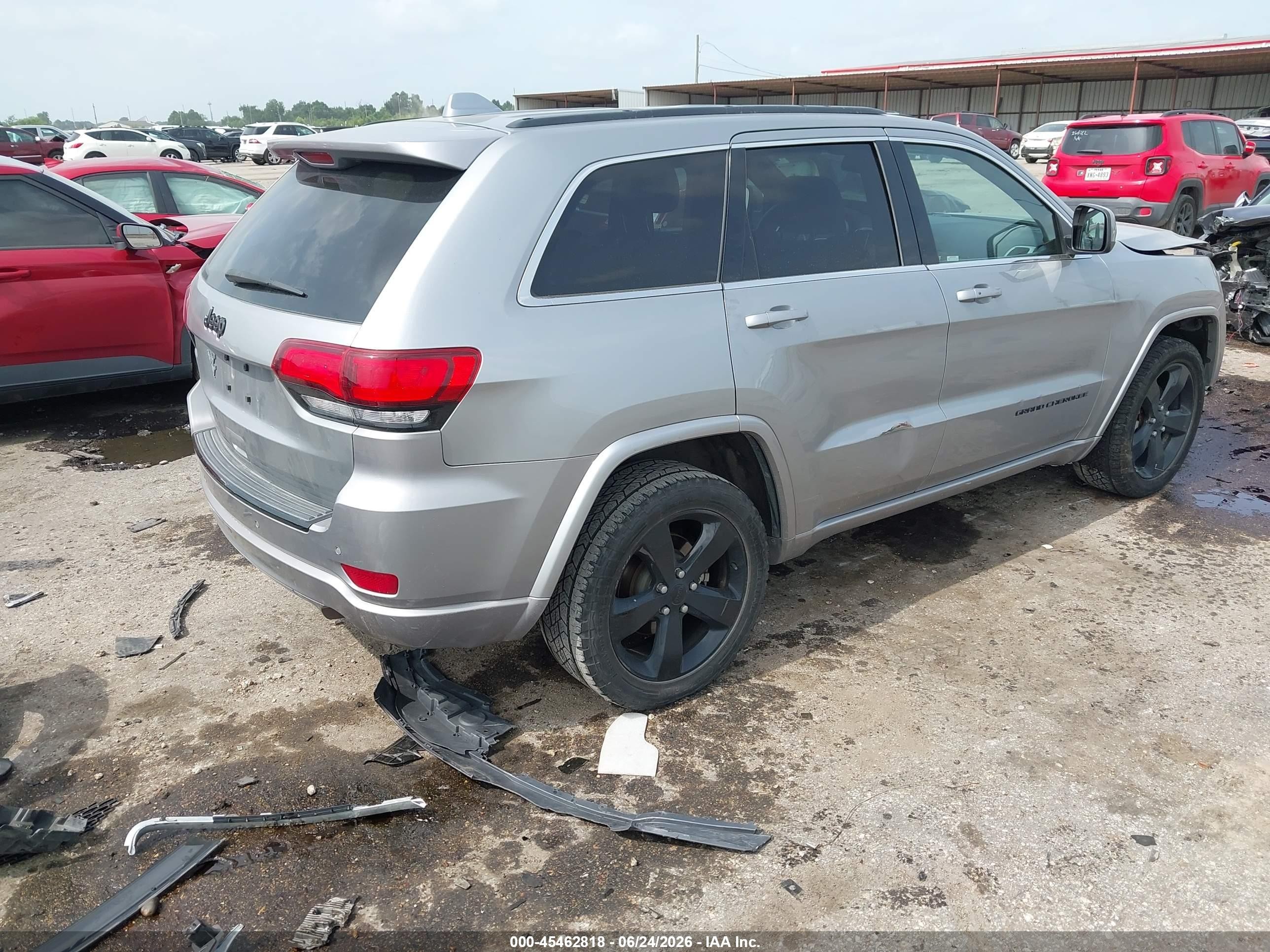 2015 Jeep Grand Cherokee Altitude Gray vin: 1C4RJEAG8FC863018
