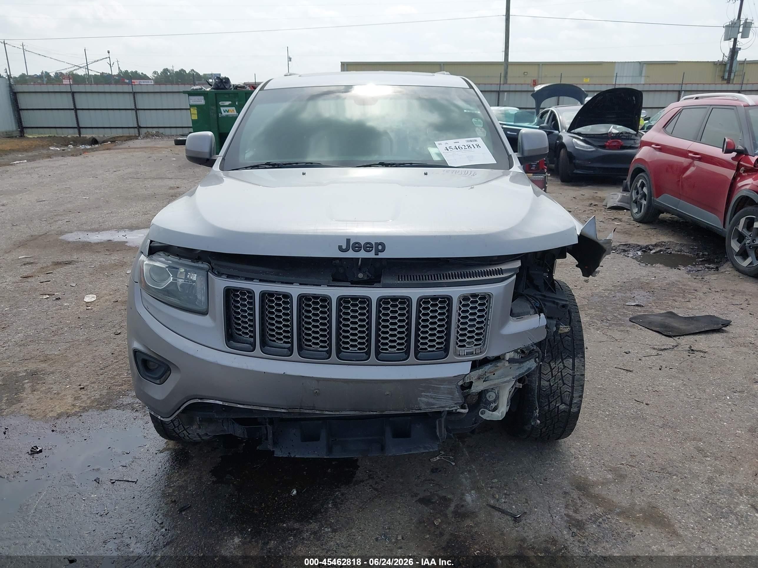 2015 Jeep Grand Cherokee Altitude Gray vin: 1C4RJEAG8FC863018