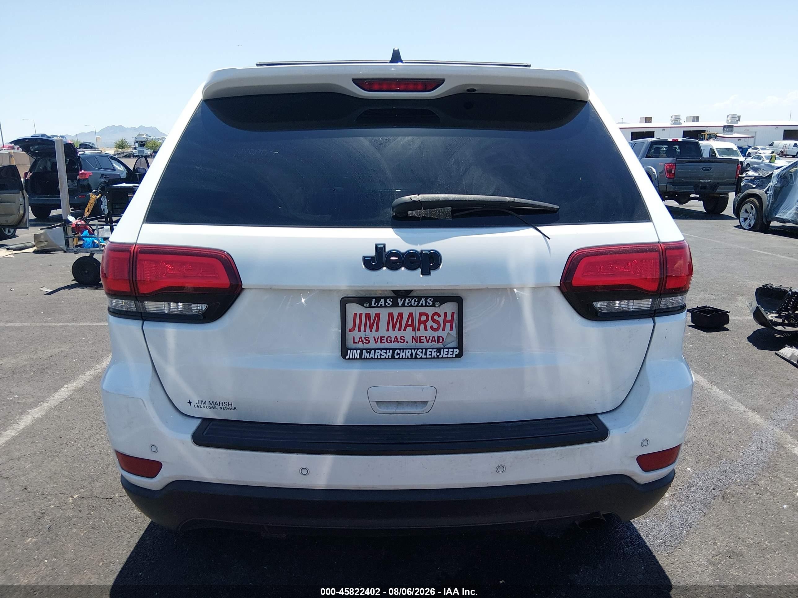 2019 Jeep Grand Cherokee Upland 4x2 White vin: 1C4RJEAG8KC789965