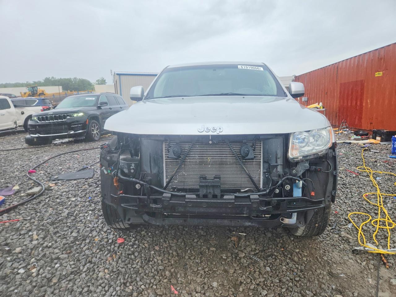 2012 Jeep Grand Cherokee Laredo Silver vin: 1C4RJEAG9CC177386