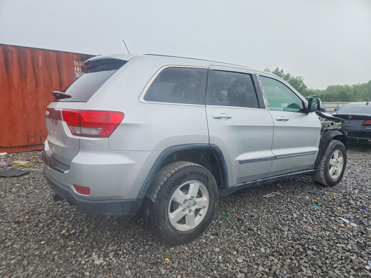 2012 Jeep Grand Cherokee Laredo Silver vin: 1C4RJEAG9CC177386