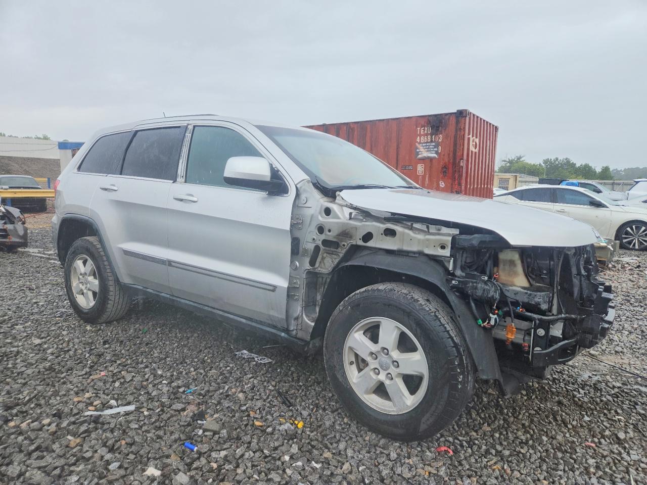 2012 Jeep Grand Cherokee Laredo Silver vin: 1C4RJEAG9CC177386