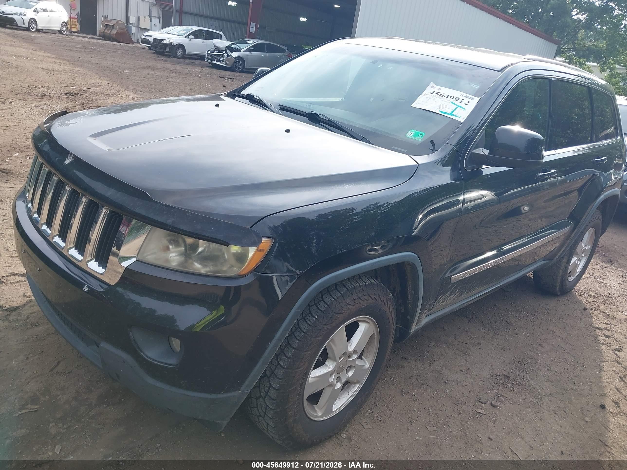 2013 Jeep Grand Cherokee Laredo Черный vin: 1C4RJEAG9DC516942