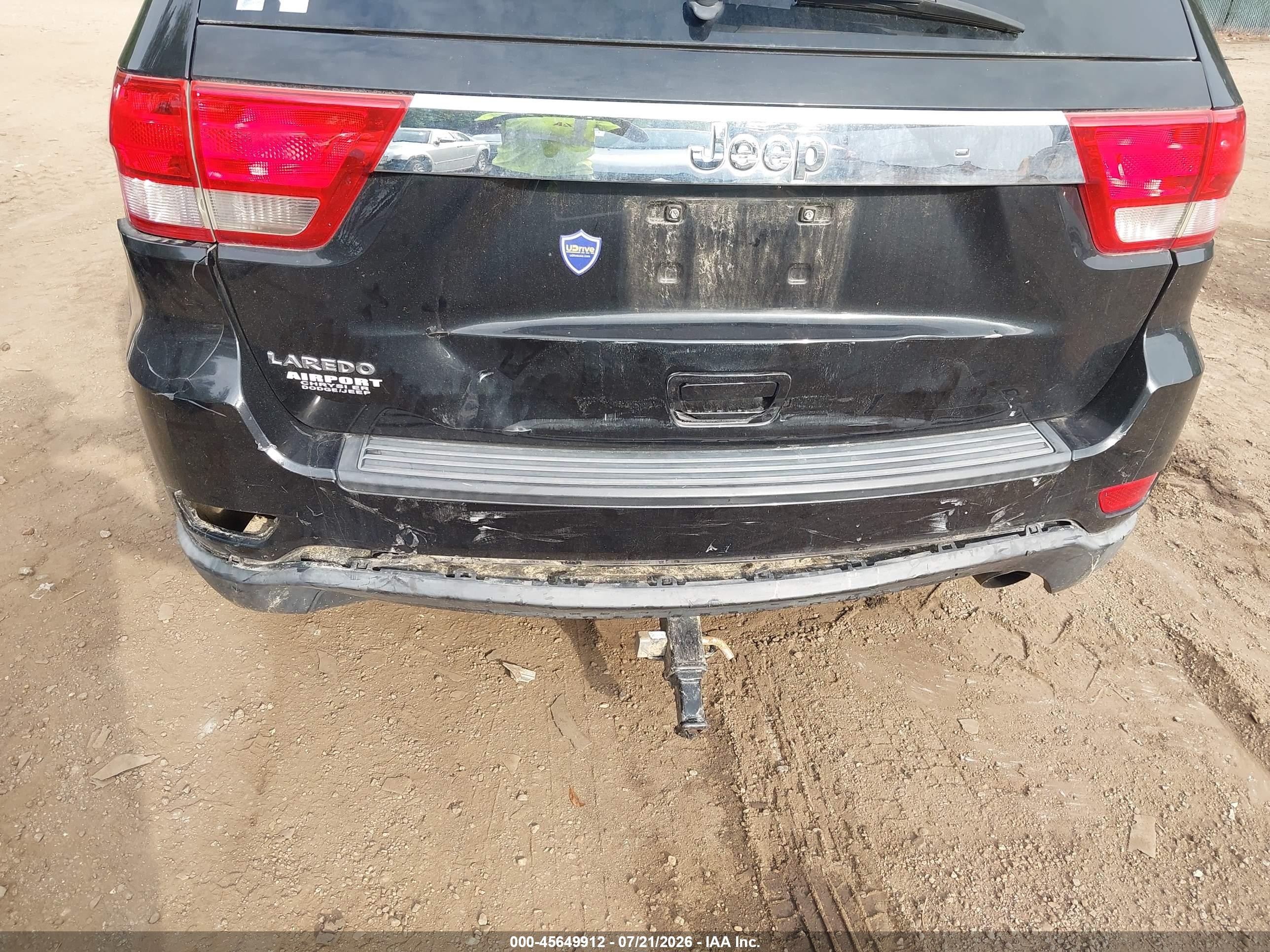 2013 Jeep Grand Cherokee Laredo Черный vin: 1C4RJEAG9DC516942