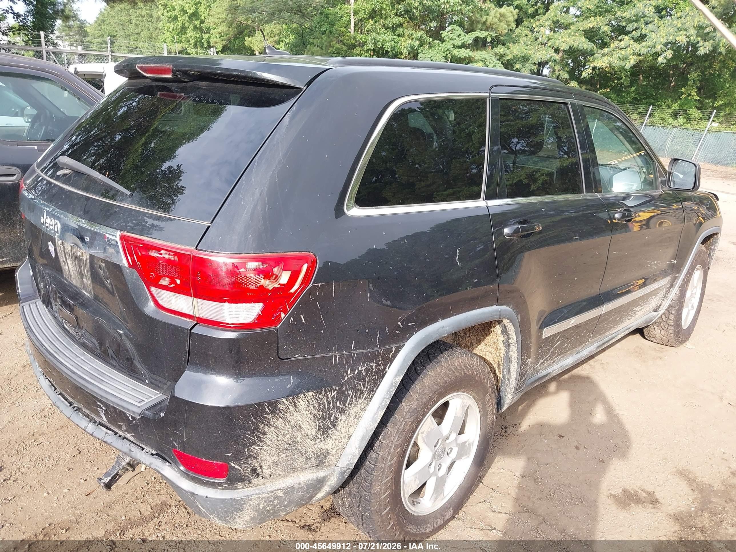2013 Jeep Grand Cherokee Laredo Черный vin: 1C4RJEAG9DC516942