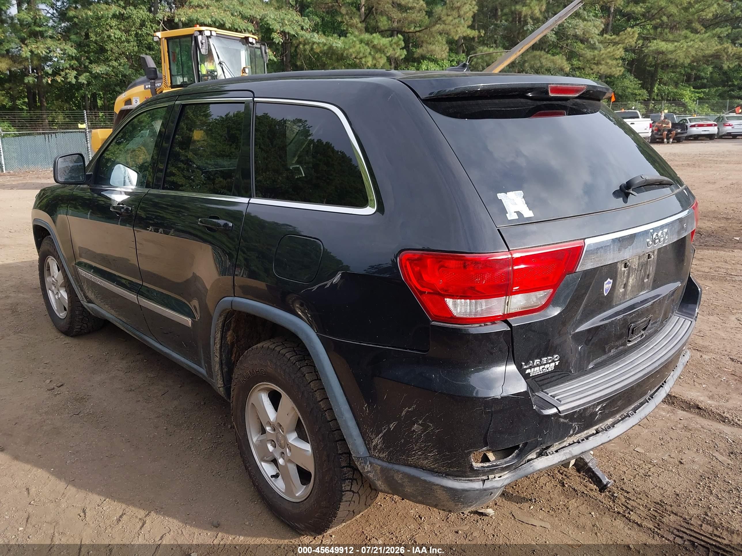 2013 Jeep Grand Cherokee Laredo Черный vin: 1C4RJEAG9DC516942