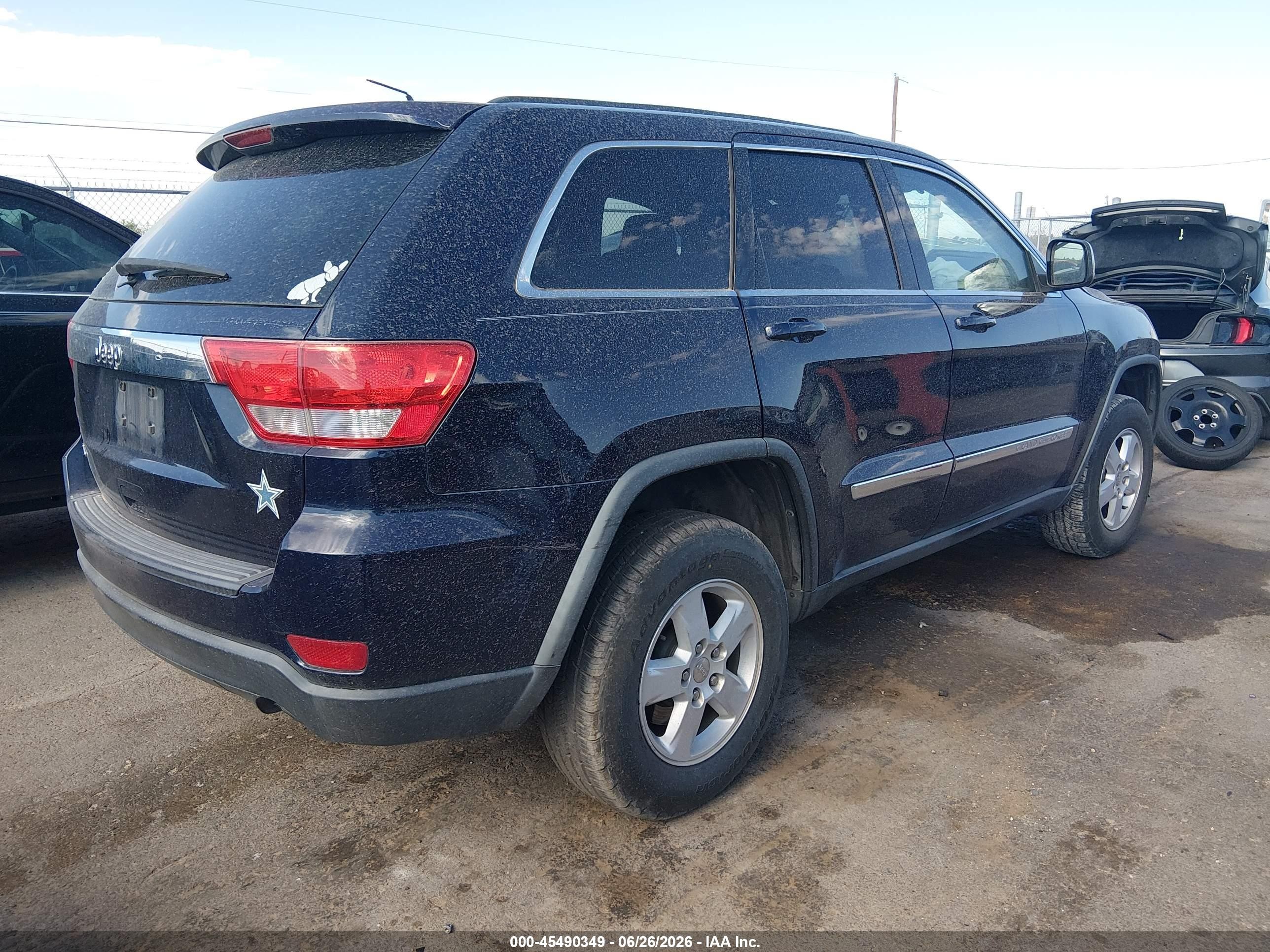 2013 Jeep Grand Cherokee Laredo Dark Blue vin: 1C4RJEAG9DC517122