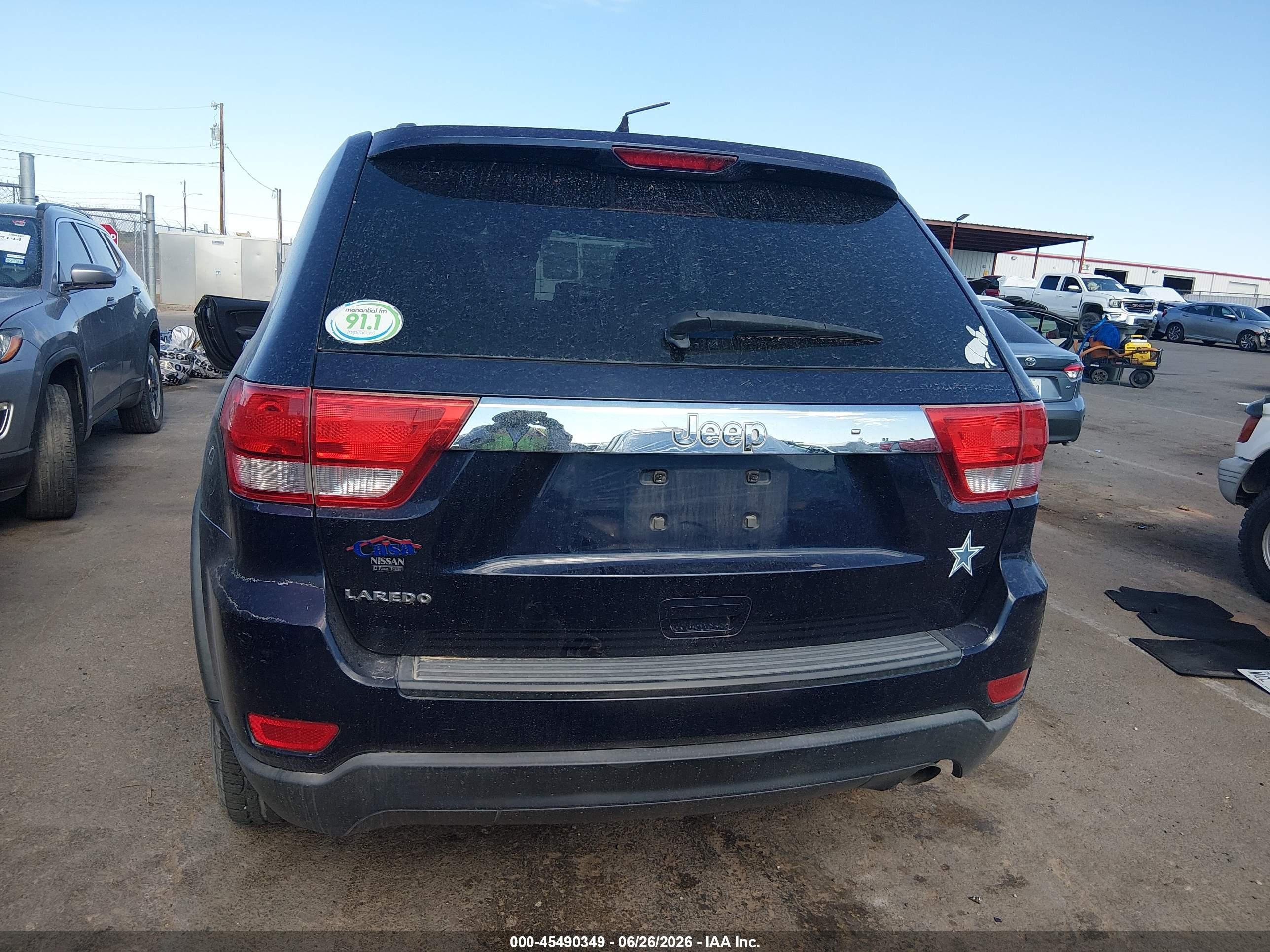 2013 Jeep Grand Cherokee Laredo Dark Blue vin: 1C4RJEAG9DC517122
