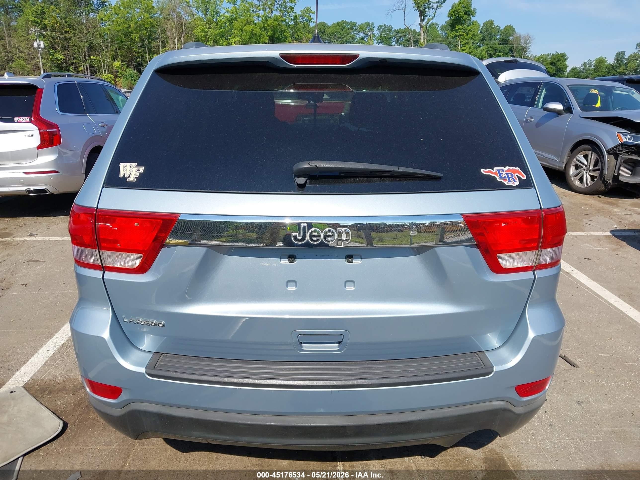 2013 Jeep Grand Cherokee Laredo Blue vin: 1C4RJEAG9DC558544