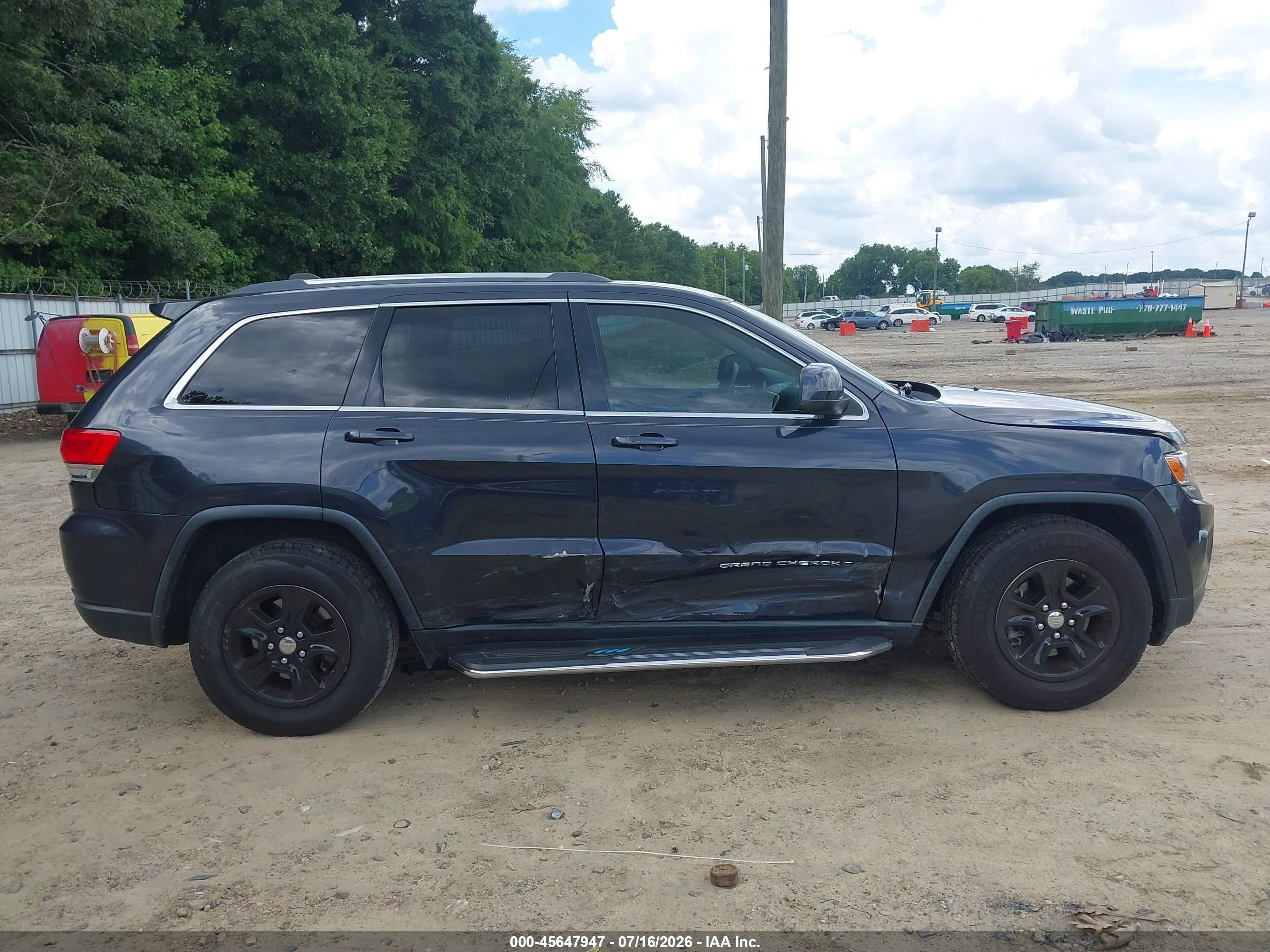 2014 Jeep Grand Cherokee Laredo Gray vin: 1C4RJEAG9EC243194
