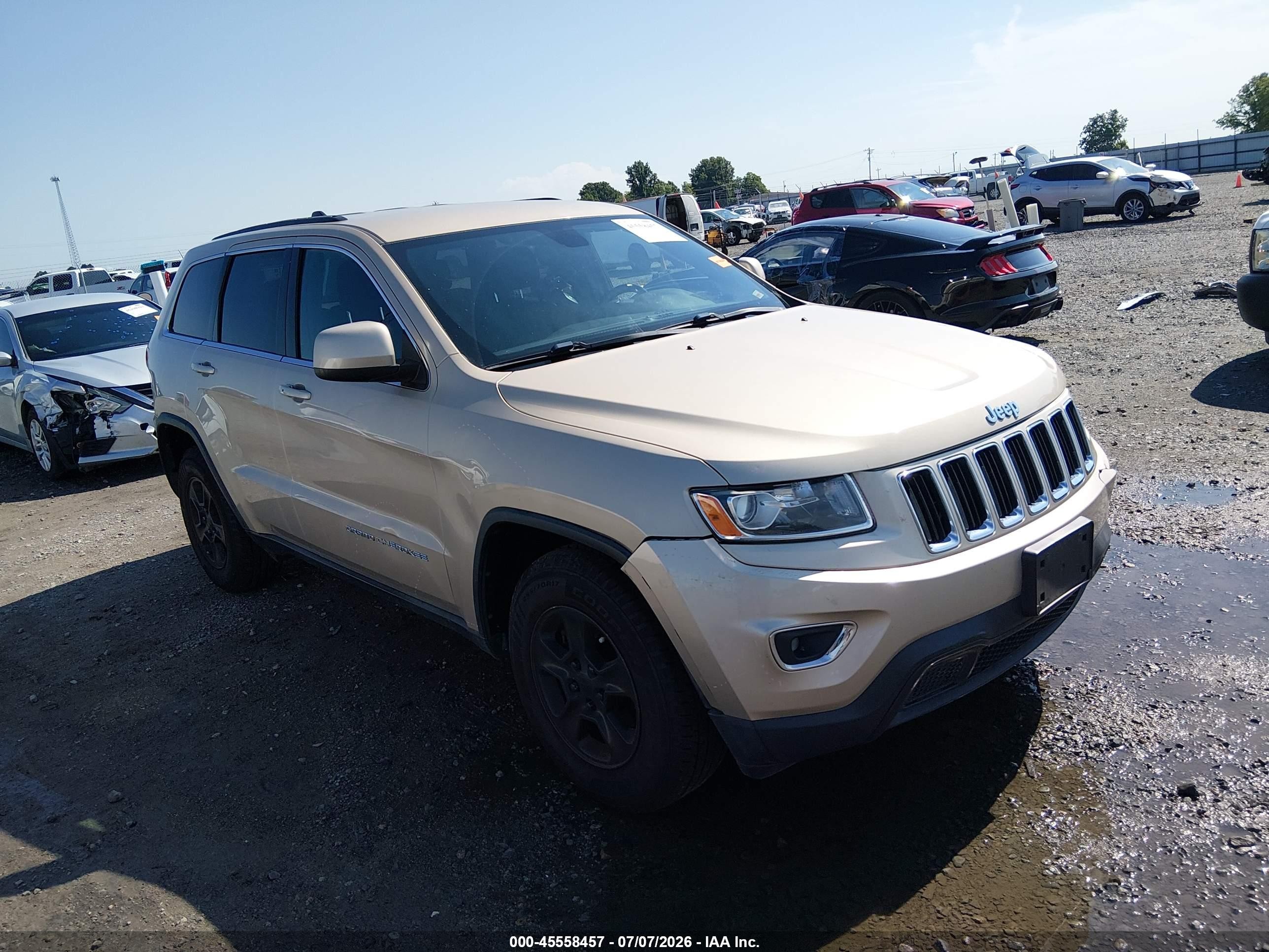 2014 Jeep Grand Cherokee Laredo Gold vin: 1C4RJEAG9EC248735